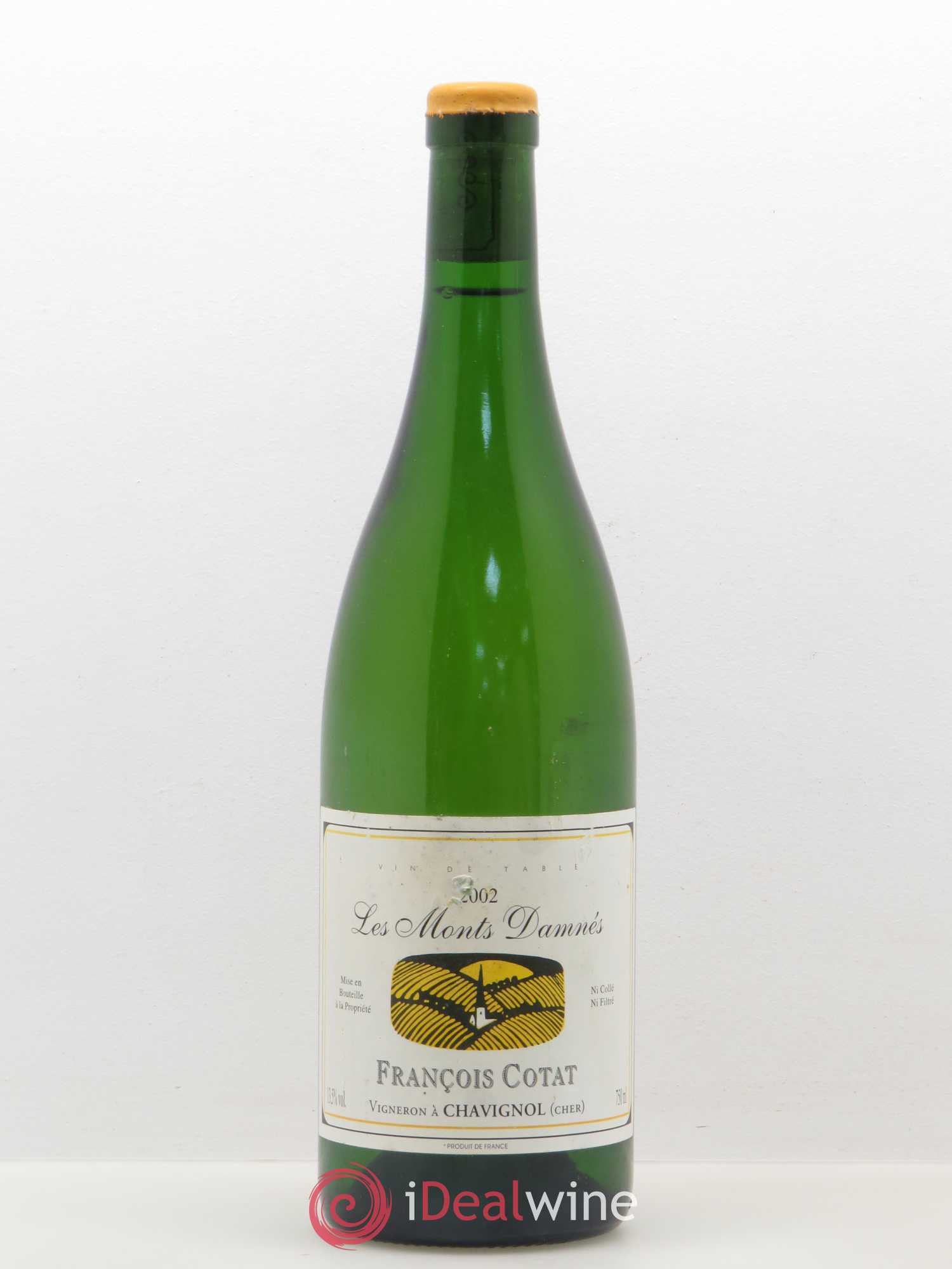 Vin de table Les Monts Damnés François Cotat 2002 - Posten von 1 Flasche - 0
