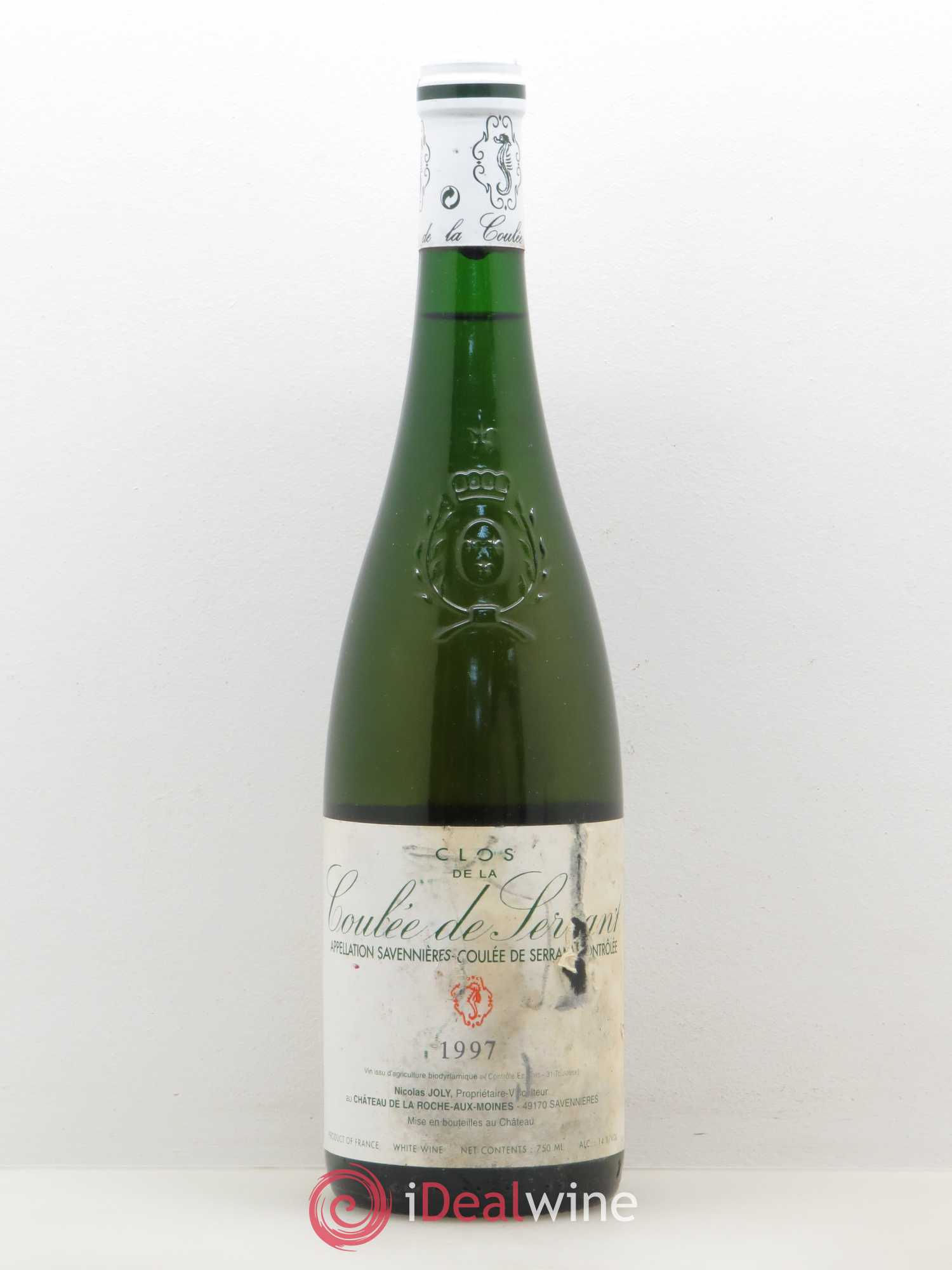 Savennières Clos de la Coulée de Serrant Vignobles de la Coulée de Serrant - Nicolas Joly 1997 - Lot de 1 bouteille - 0