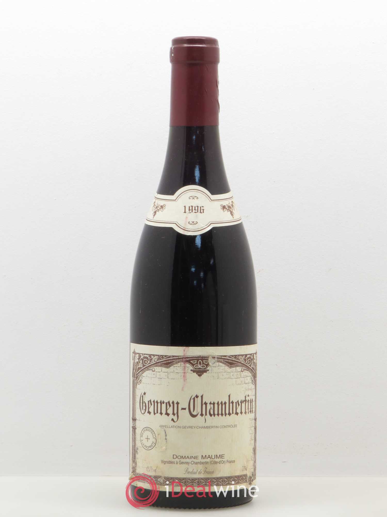 Gevrey-Chambertin Domaine Maume 1996 - Posten von 1 Flasche - 0