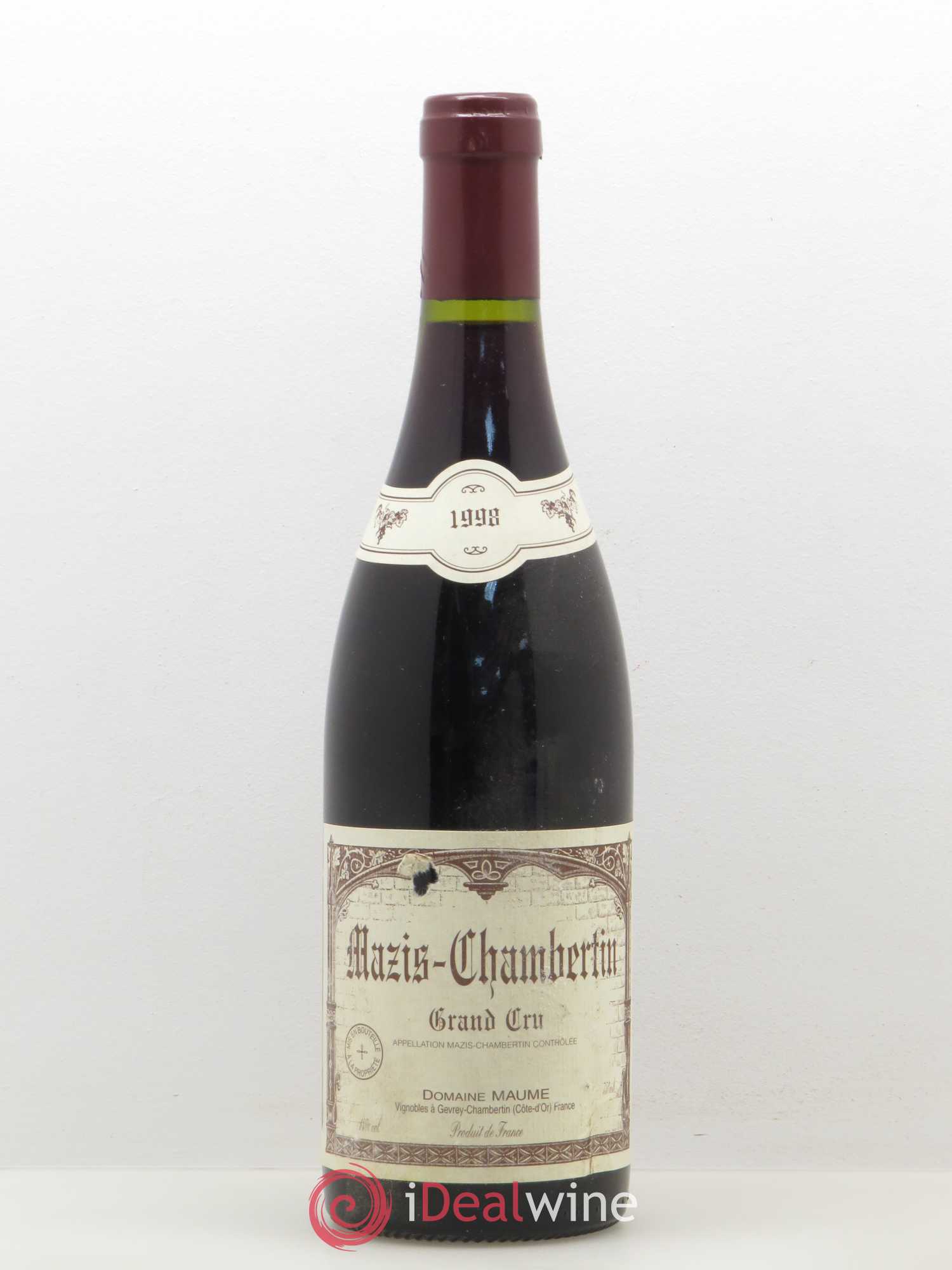 Mazis-Chambertin Grand Cru Domaine Maume 1998 - Posten von 1 Flasche - 0