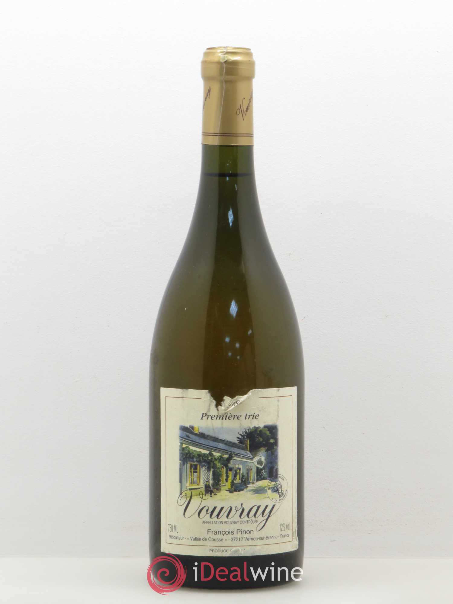Vouvray Première trie Francois Pinon 1989 - Posten von 1 Flasche - 0