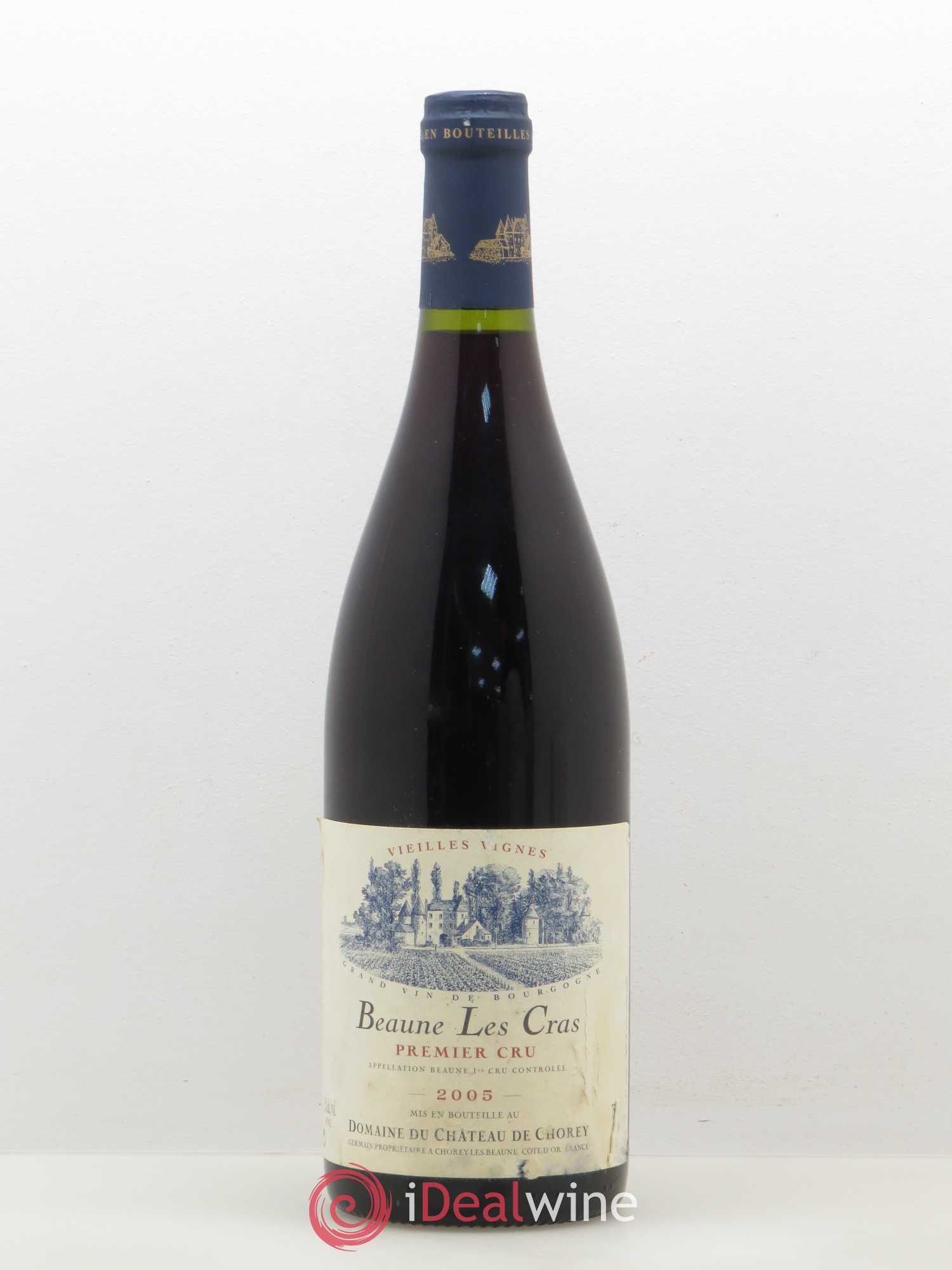Beaune 1er Cru Les Cras Vieilles Vignes Chateau de Chorey 2005 - Posten von 1 Flasche - 0
