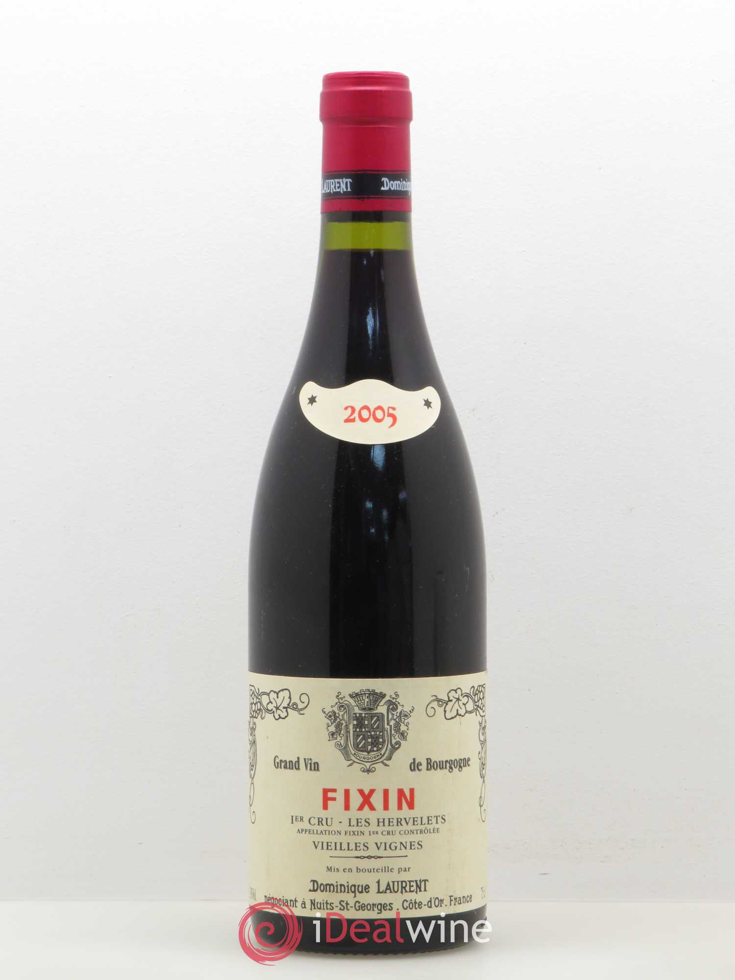 Fixin 1er Cru Les Hervelets Vieilles Vignes Dominique Laurent 2005 - Posten von 1 Flasche - 0