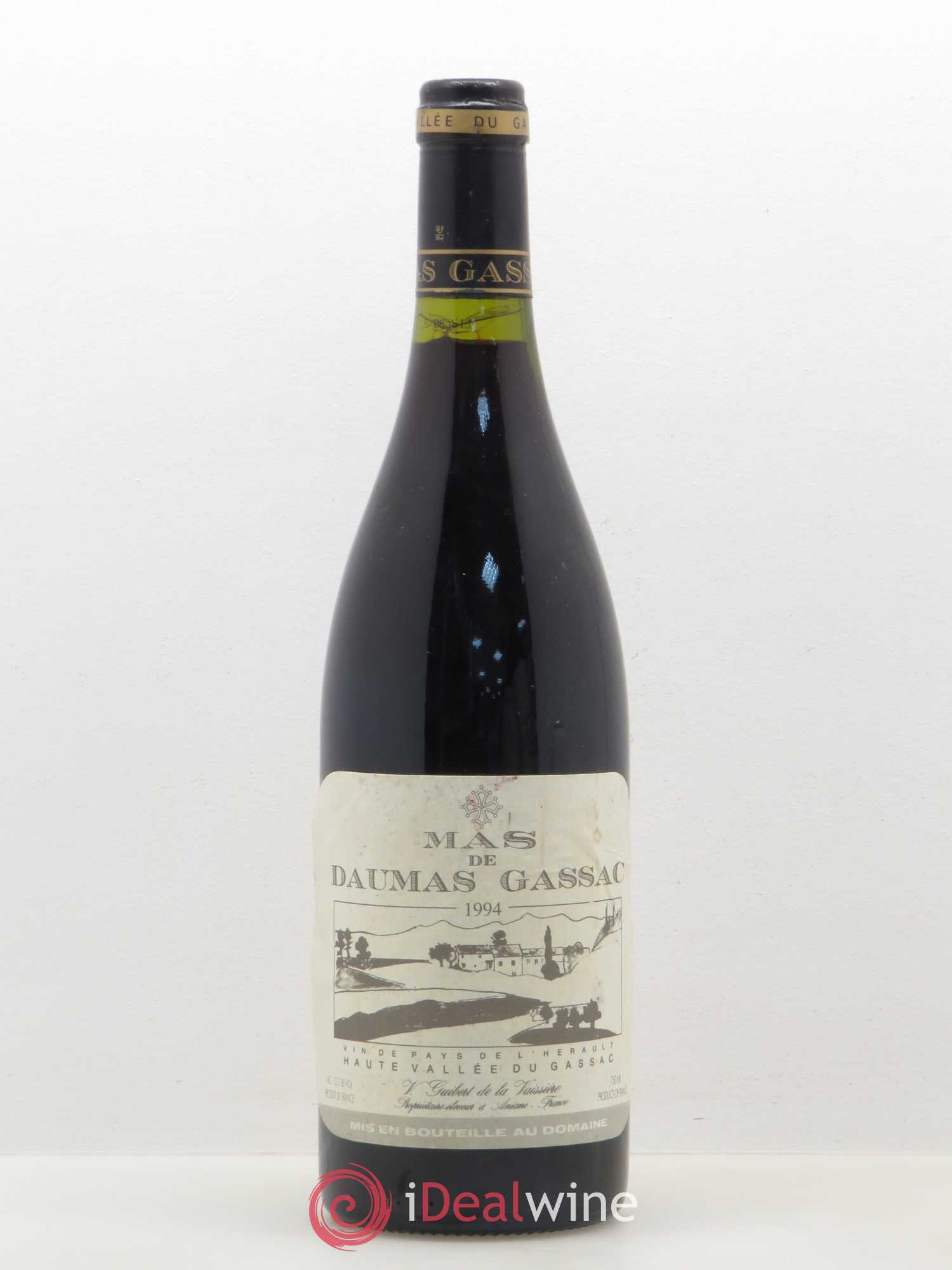 Pays d'Hérault Mas de Daumas Gassac Cuvée Emile Peynaud Famille Guibert de La Vaissière 1994 - Lot de 1 bouteille - 0