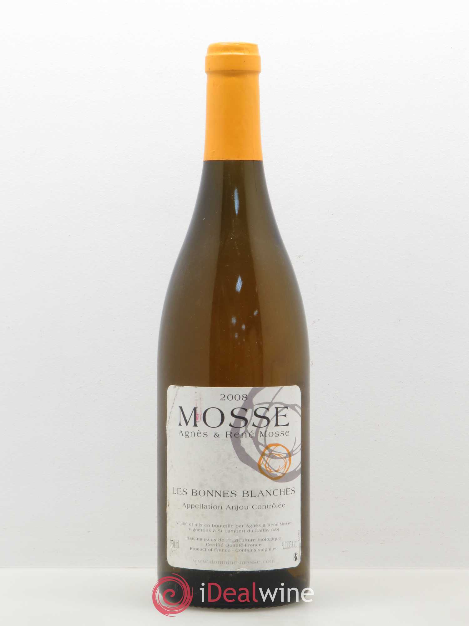 Anjou Les Bonnes Blanches Rene Mosse 2008 - Lot de 1 bouteille - 0