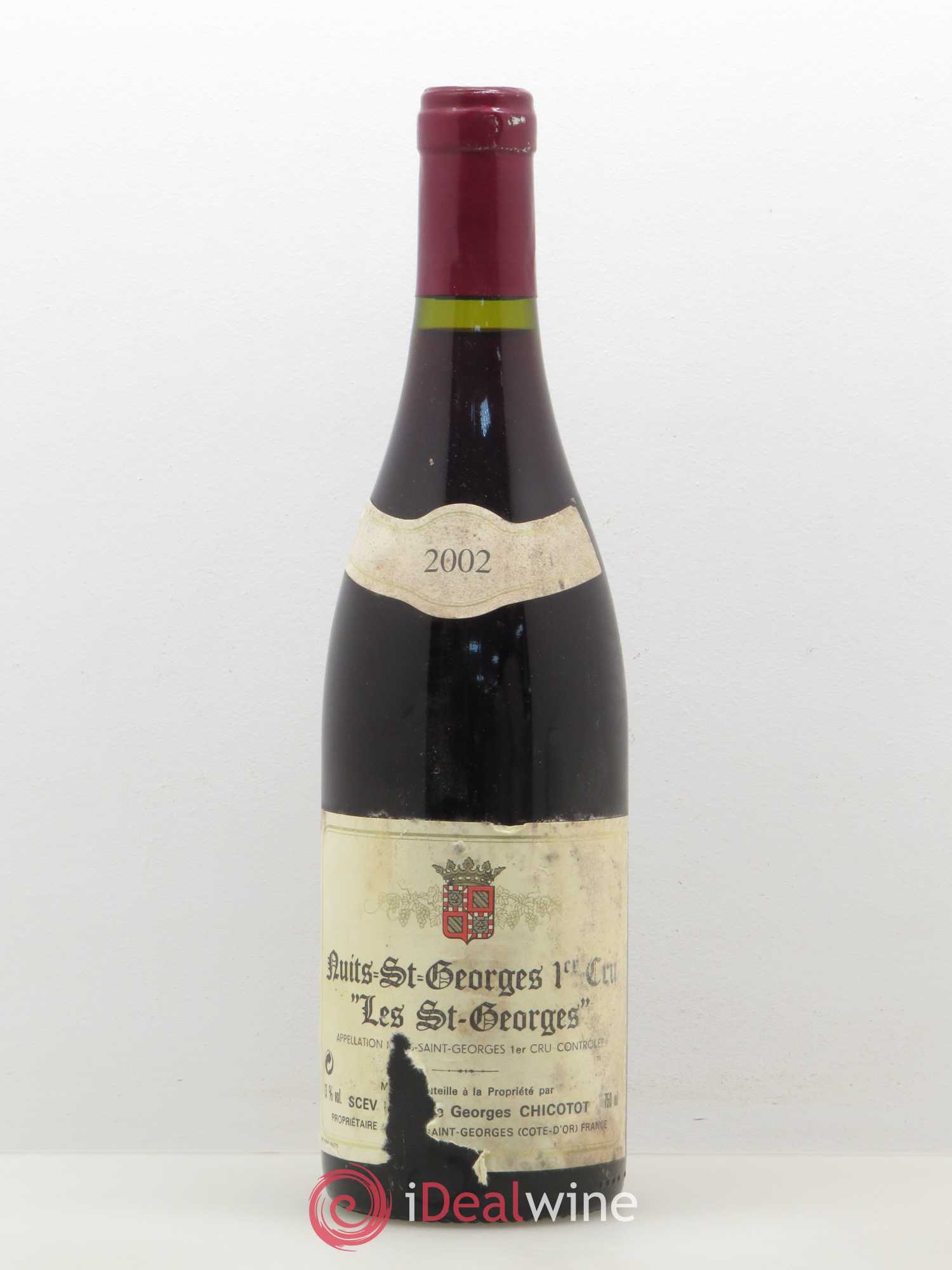 Nuits-Saint-Georges 1er Cru Les St-Georges G. Chicotot 2002 - Posten von 1 Flasche - 0