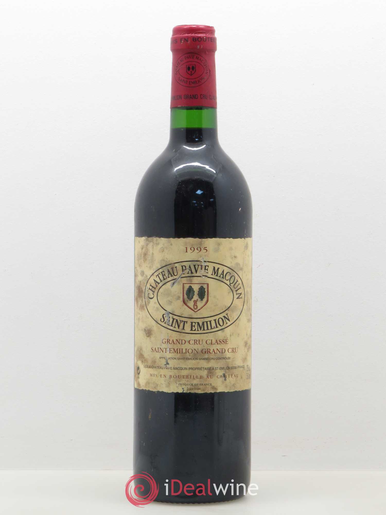 Château Pavie Macquin 1er Grand Cru Classé B 1995 - Lot de 1 bouteille - 0