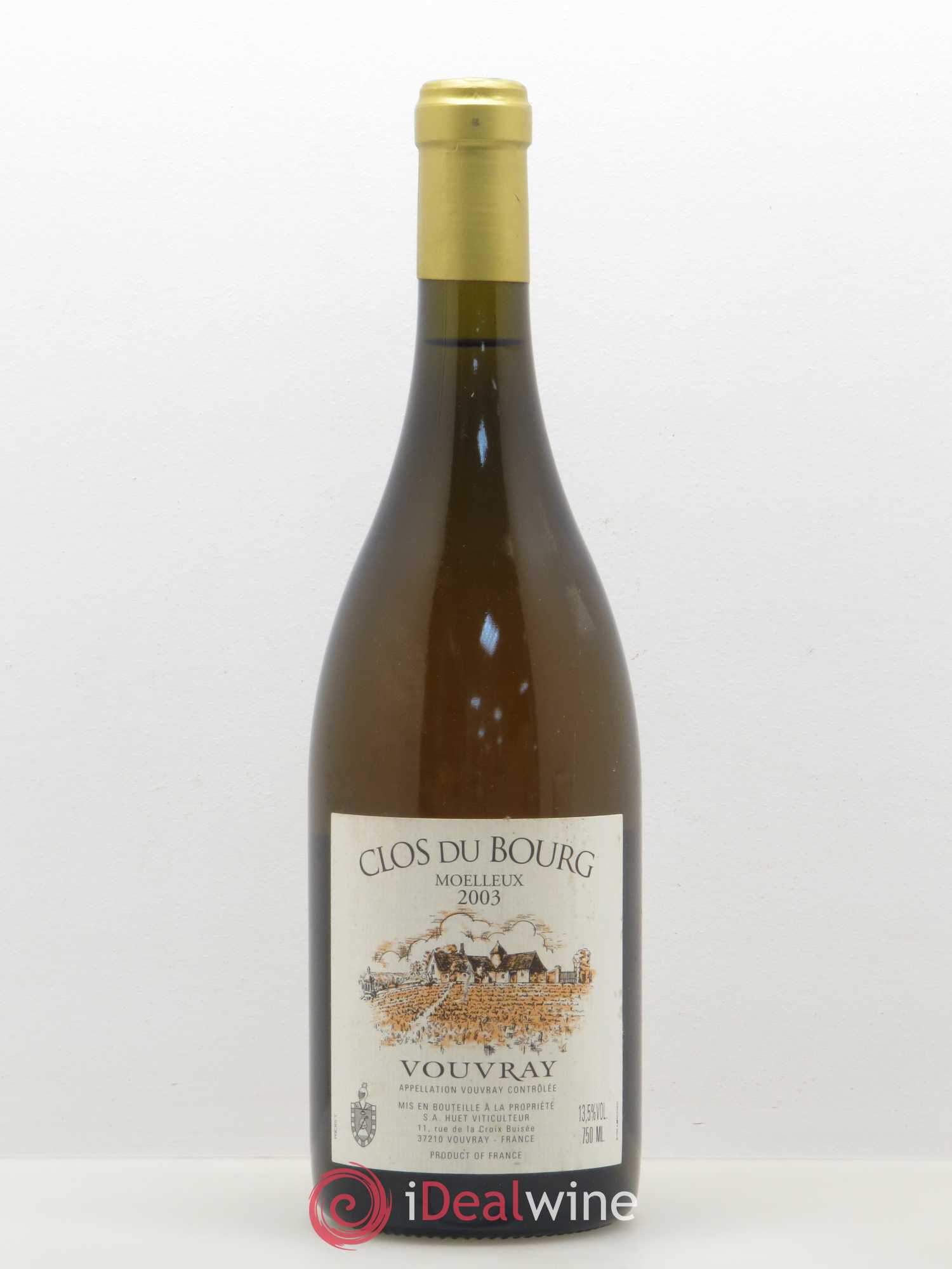 Vouvray Clos du Bourg Moelleux Domaine Huet 2003 - Lotto di 1 bottiglia - 0