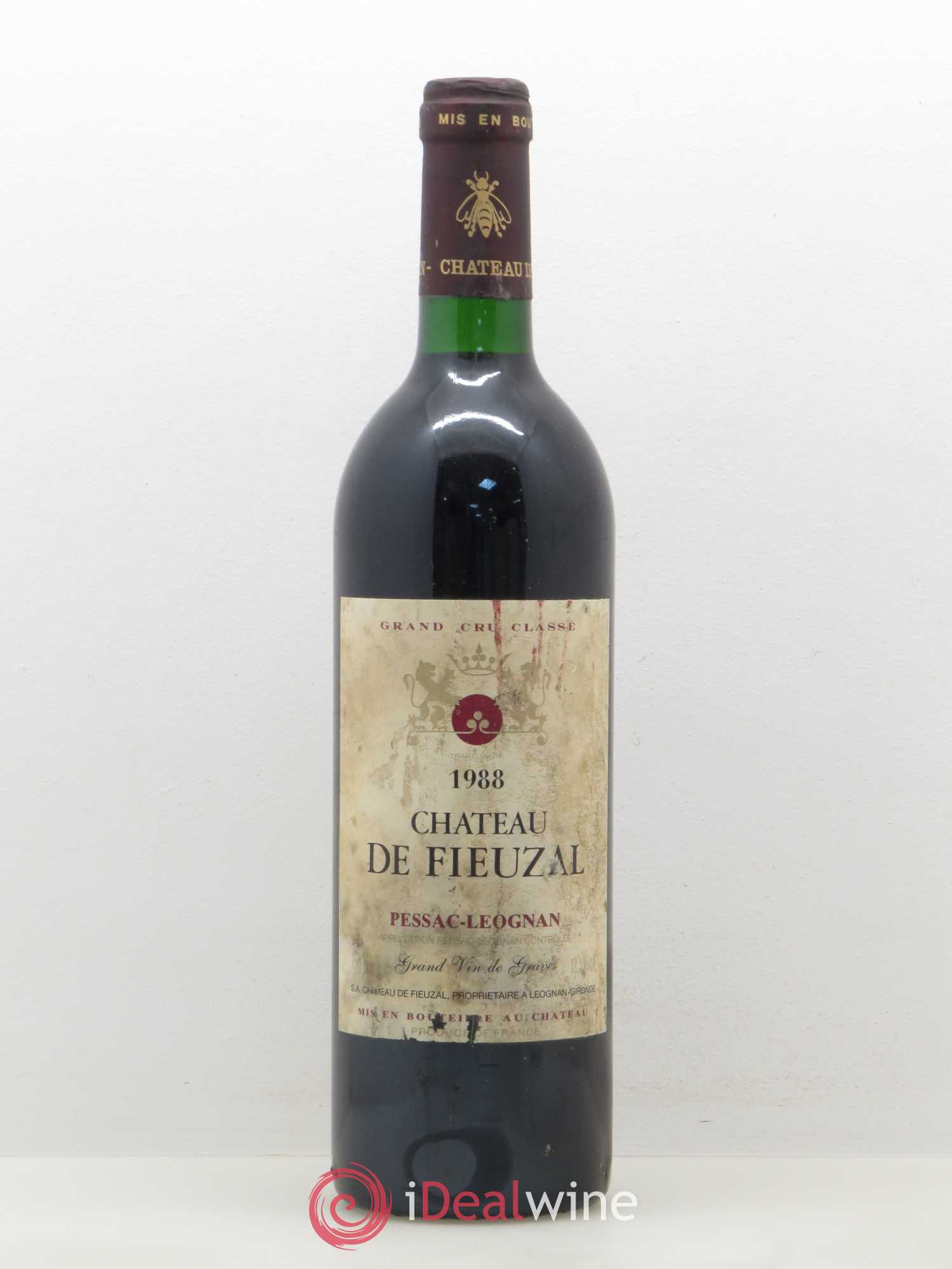 Château de Fieuzal Cru Classé de Graves 1988 - Lot de 1 bouteille - 0