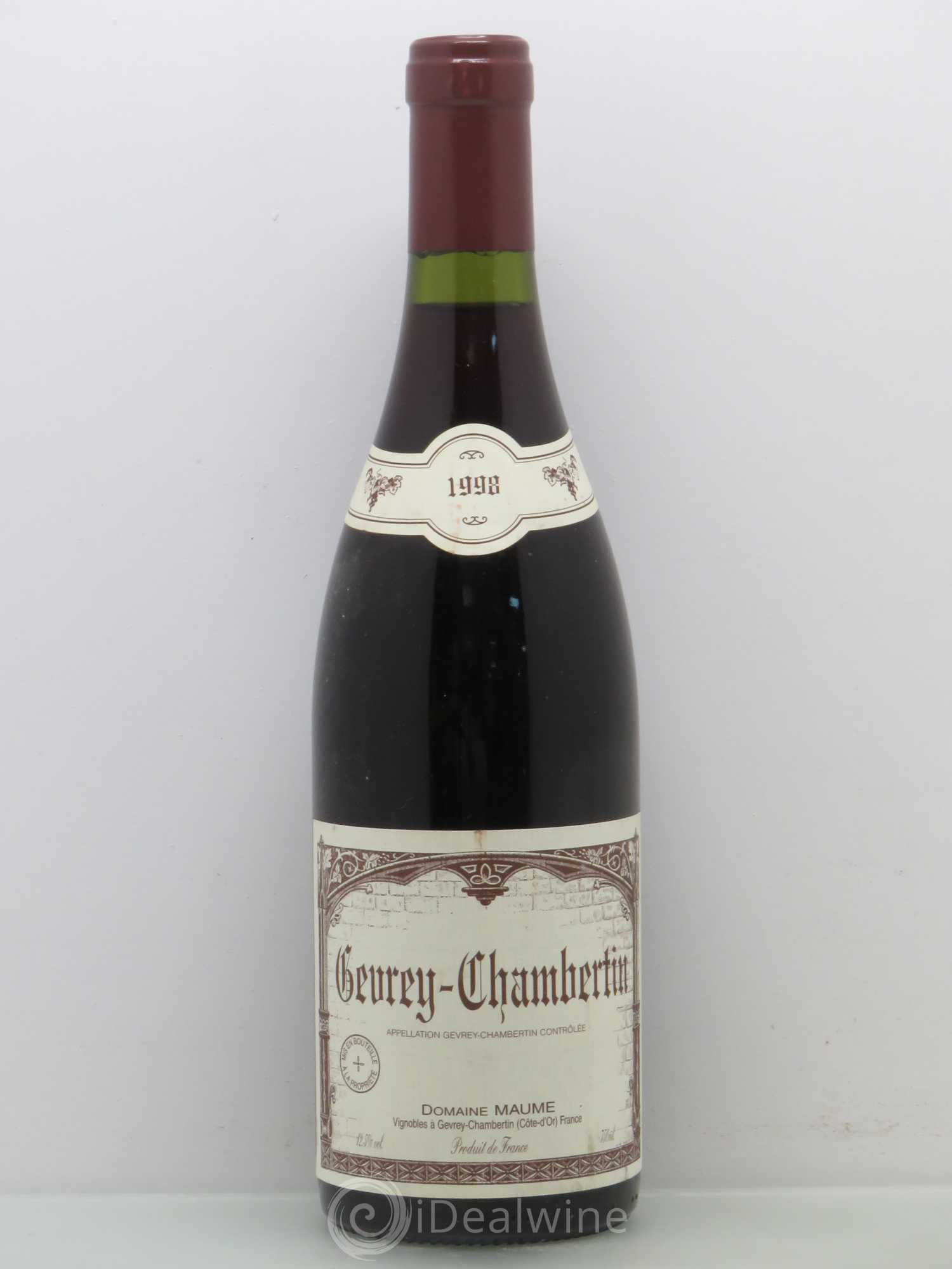 Gevrey-Chambertin Domaine Maume 1998 - Posten von 1 Flasche - 0