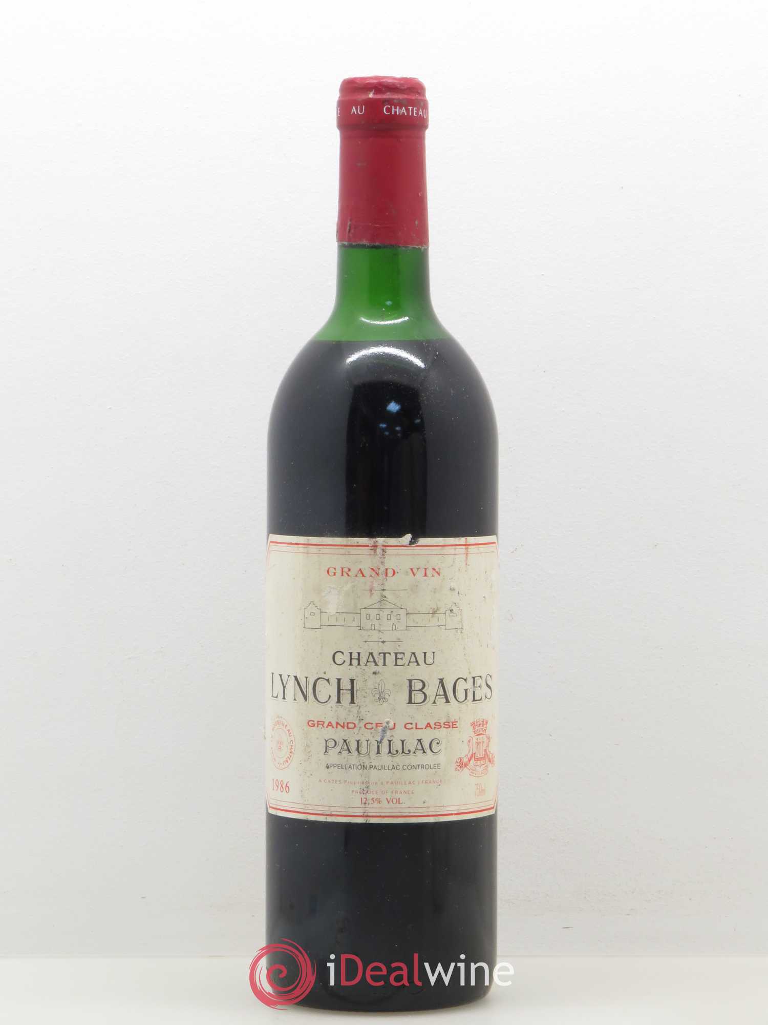 Château Lynch Bages 5ème Grand Cru Classé 1986 - Lot de 1 bouteille - 0
