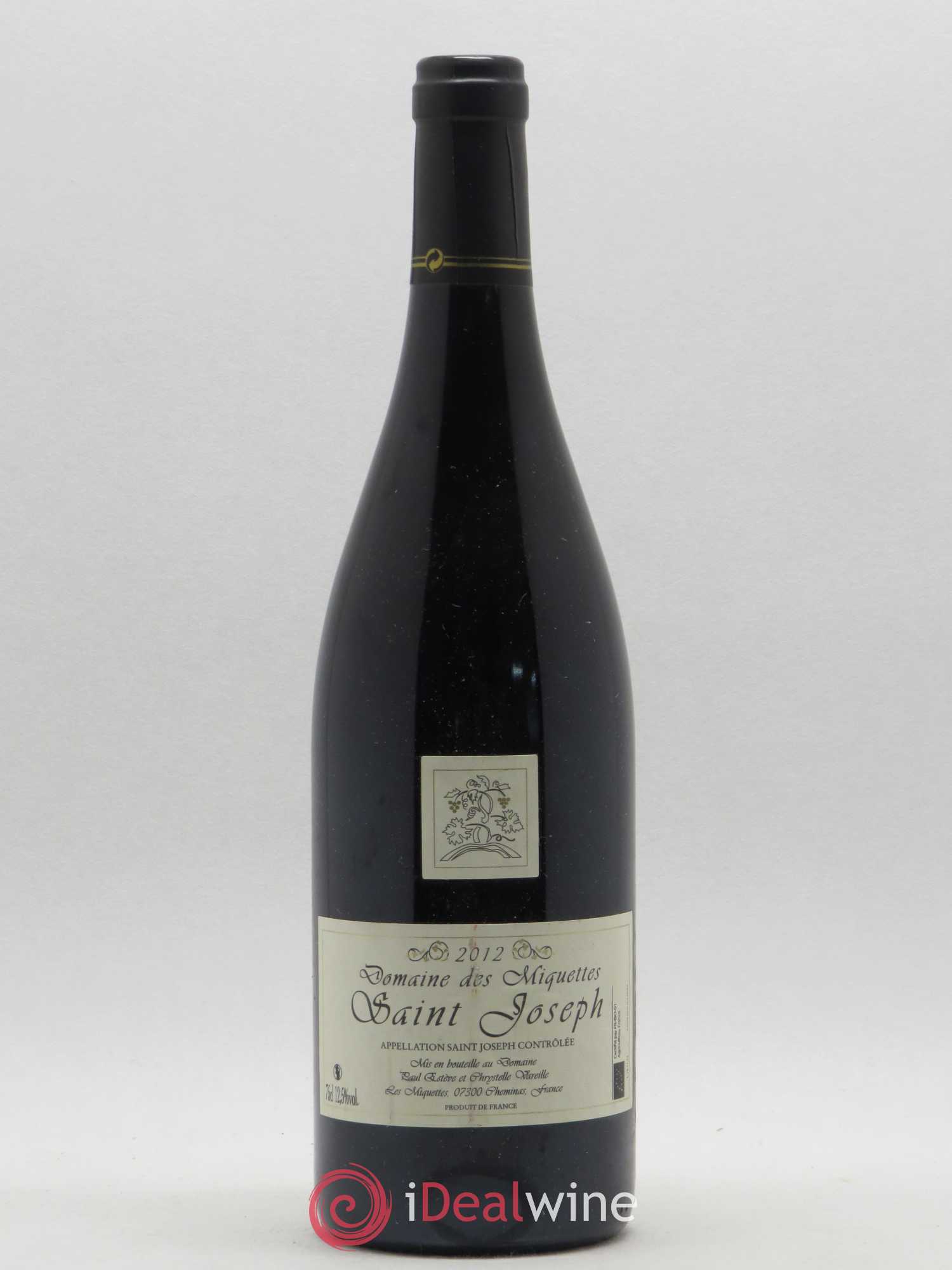 Saint-Joseph Miquettes (Domaine des) 2012 - Lot de 1 bouteille - 0