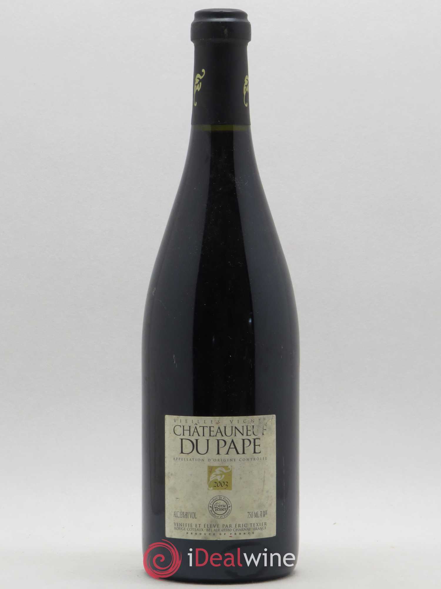 Châteauneuf-du-Pape Vieilles vignes Eric Texier 2003 - Posten von 1 Flasche - 0