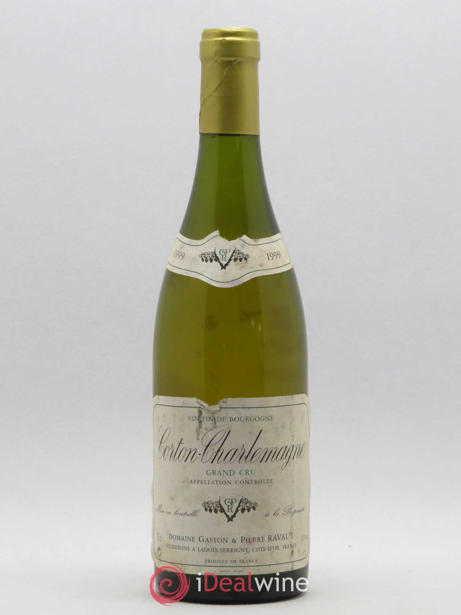 Corton-Charlemagne Grand Cru Gaston Ravaut 1999 - Lot de 1 bouteille - 0