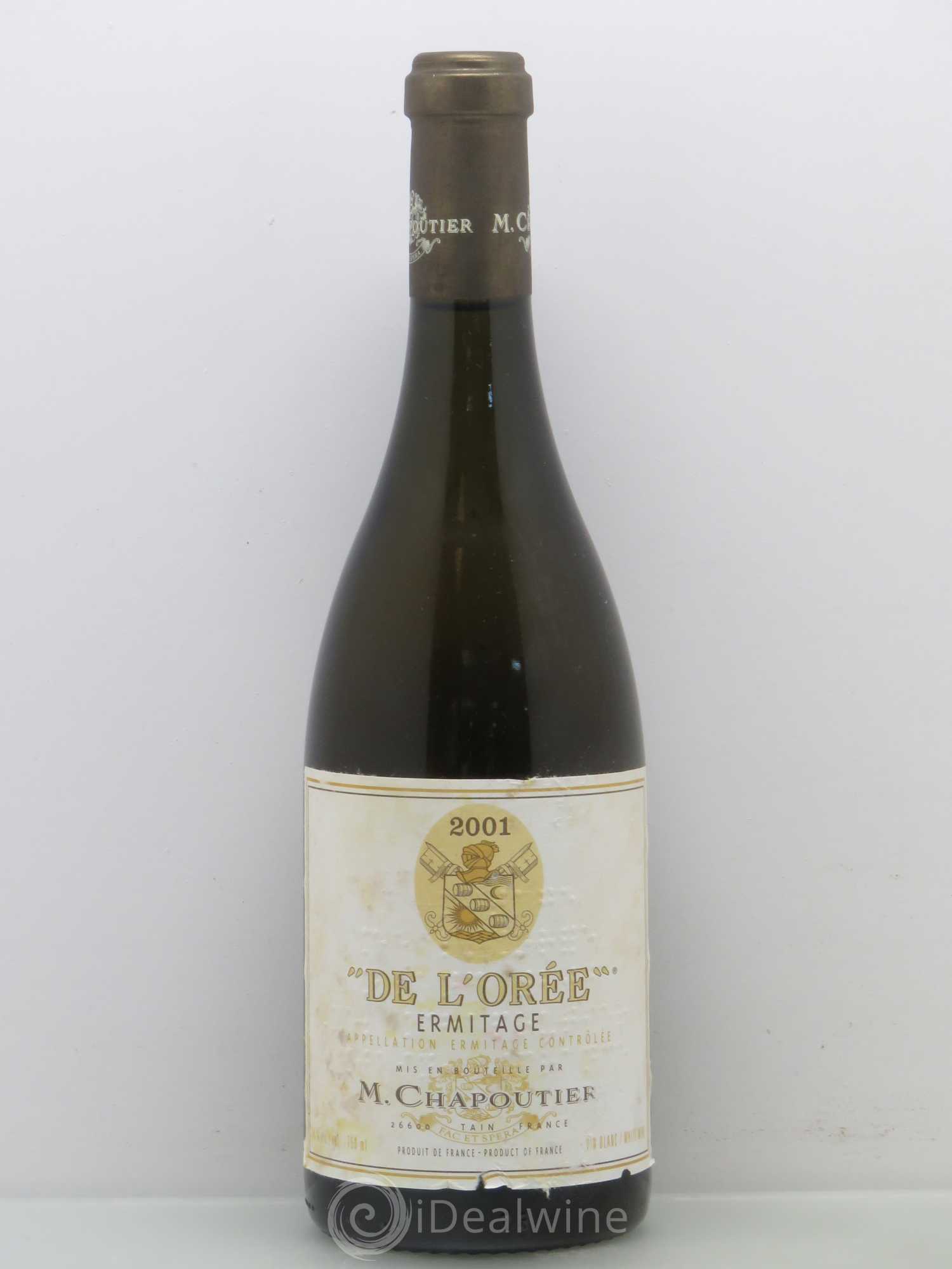 Hermitage Ermitage de l'Orée Chapoutier 2001 - Lot de 1 bouteille - 0
