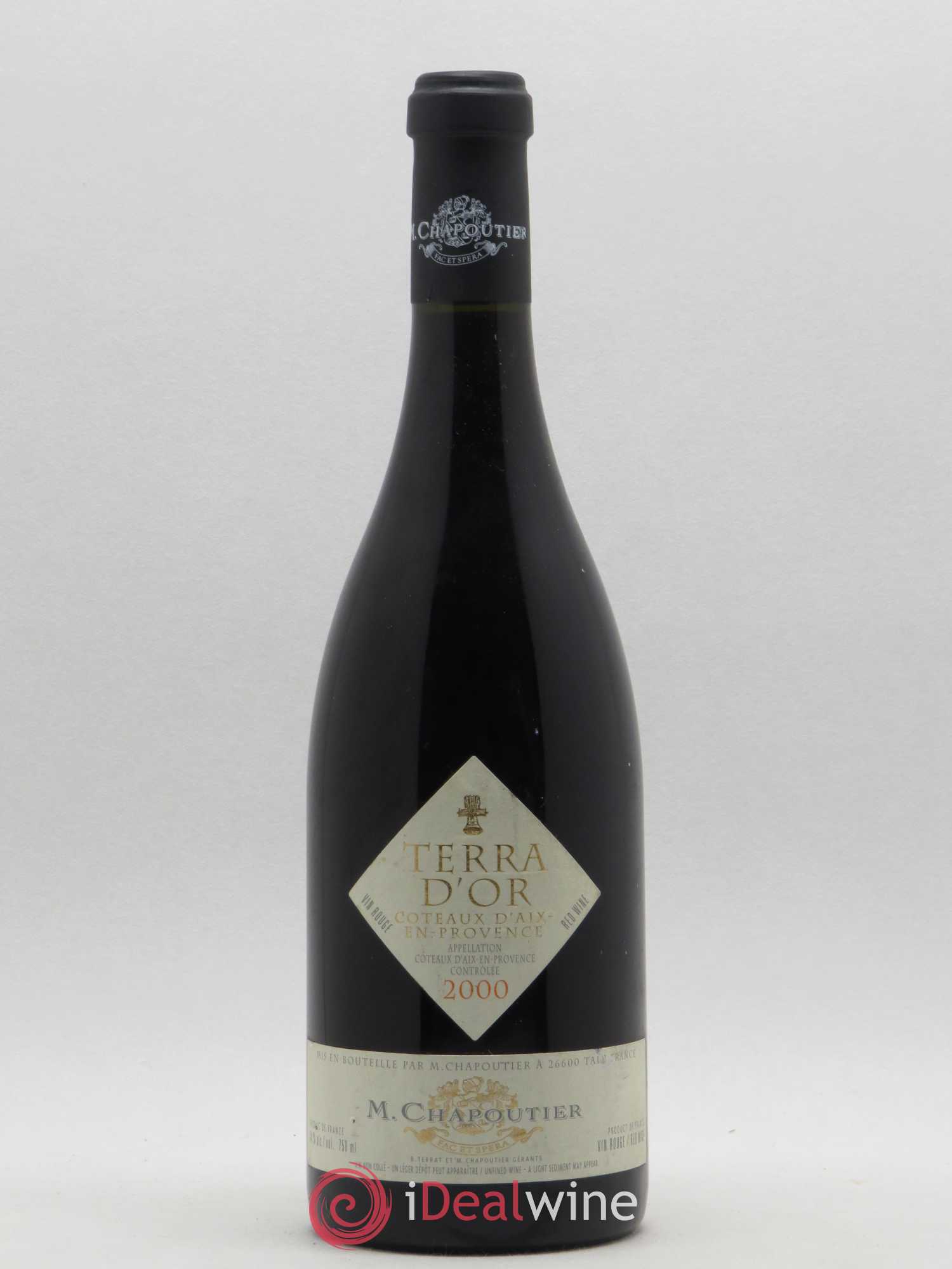 Coteaux d'Aix-en-Provence Terra d'Or Chapoutier 2000 - Posten von 1 Flasche - 0