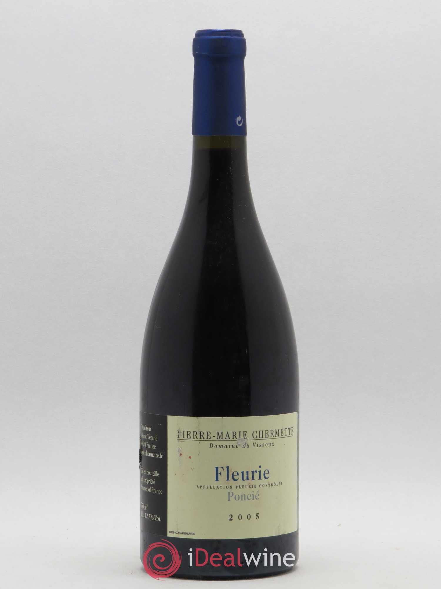 Fleurie Poncié Domaine du Vissoux - P-M. Chermette 2005 - Lot de 1 bouteille - 0