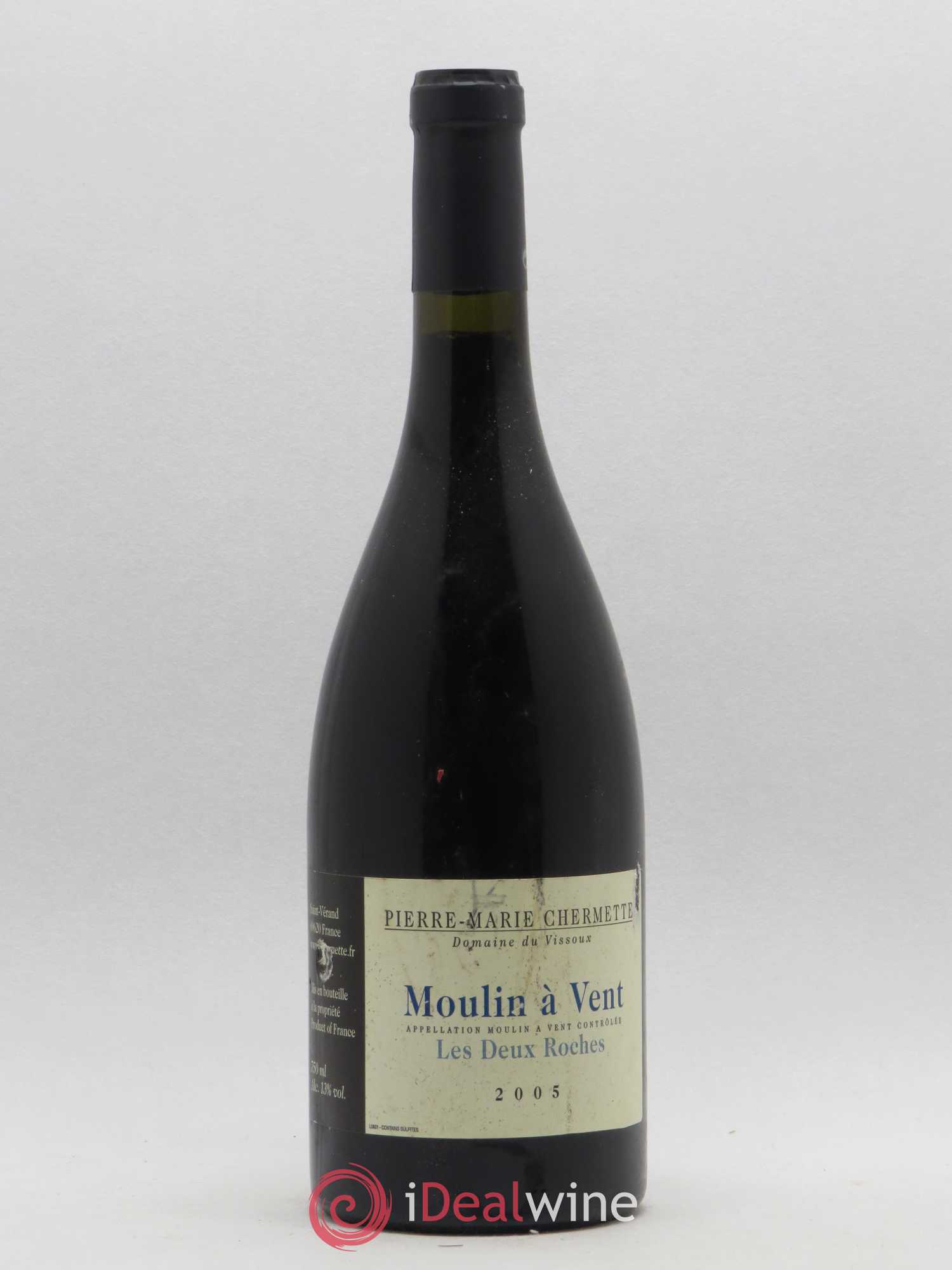 Moulin-à-Vent Les Deux Roches Domaine du Vissoux - P-M. Chermette 2005 - Lot de 1 bouteille - 0