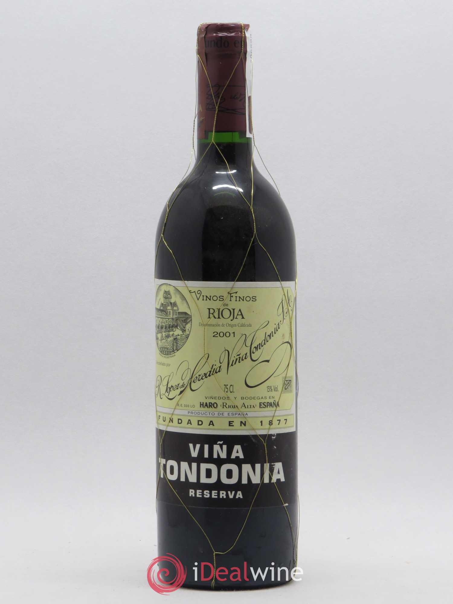 Rioja DOCA Reserva Vina Tondonia R. Lopez de Heredia 2001 - Posten von 1 Flasche - 0