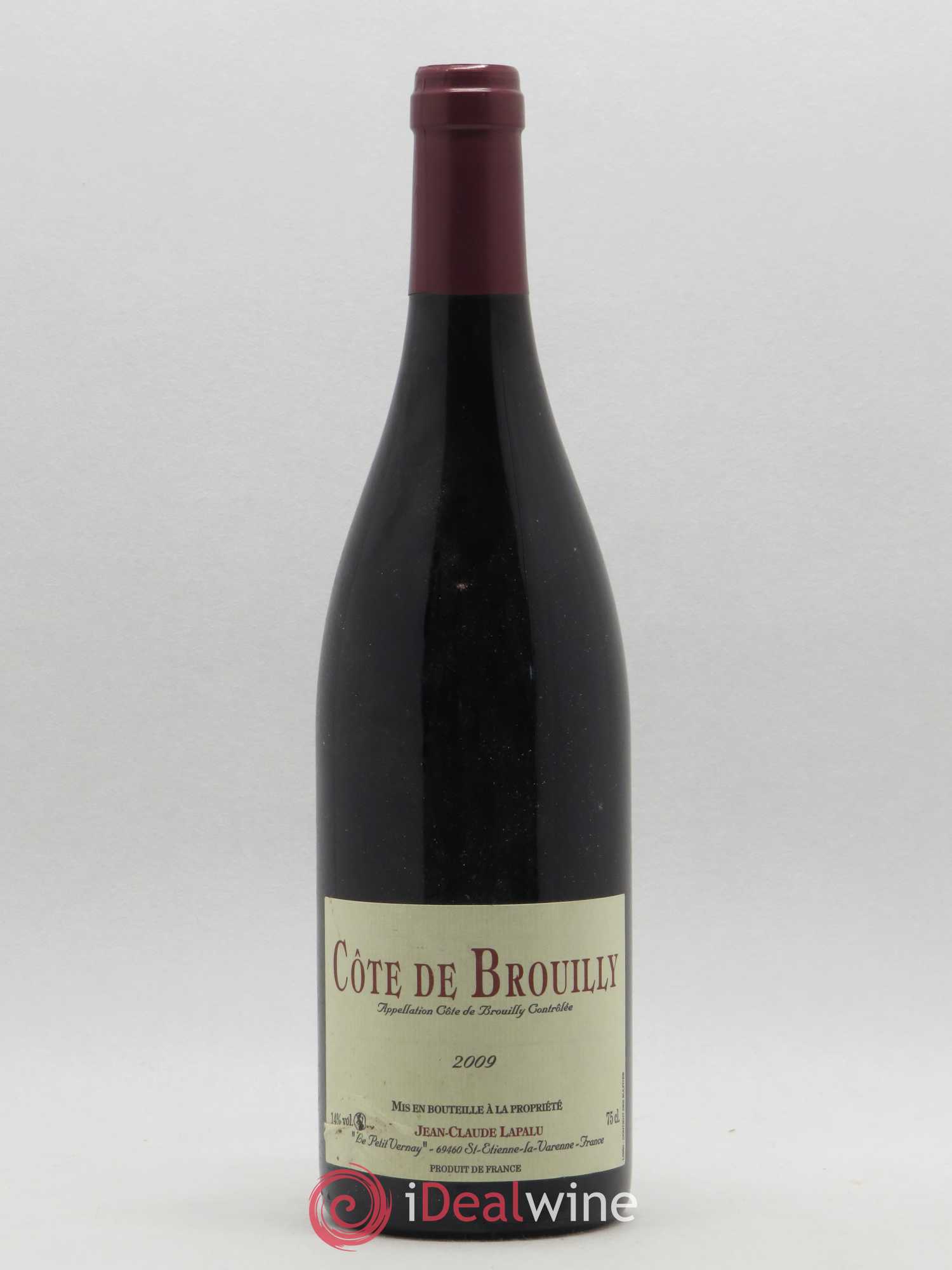 Côte de Brouilly J.C Lapalu 2009 - Posten von 1 Flasche - 0