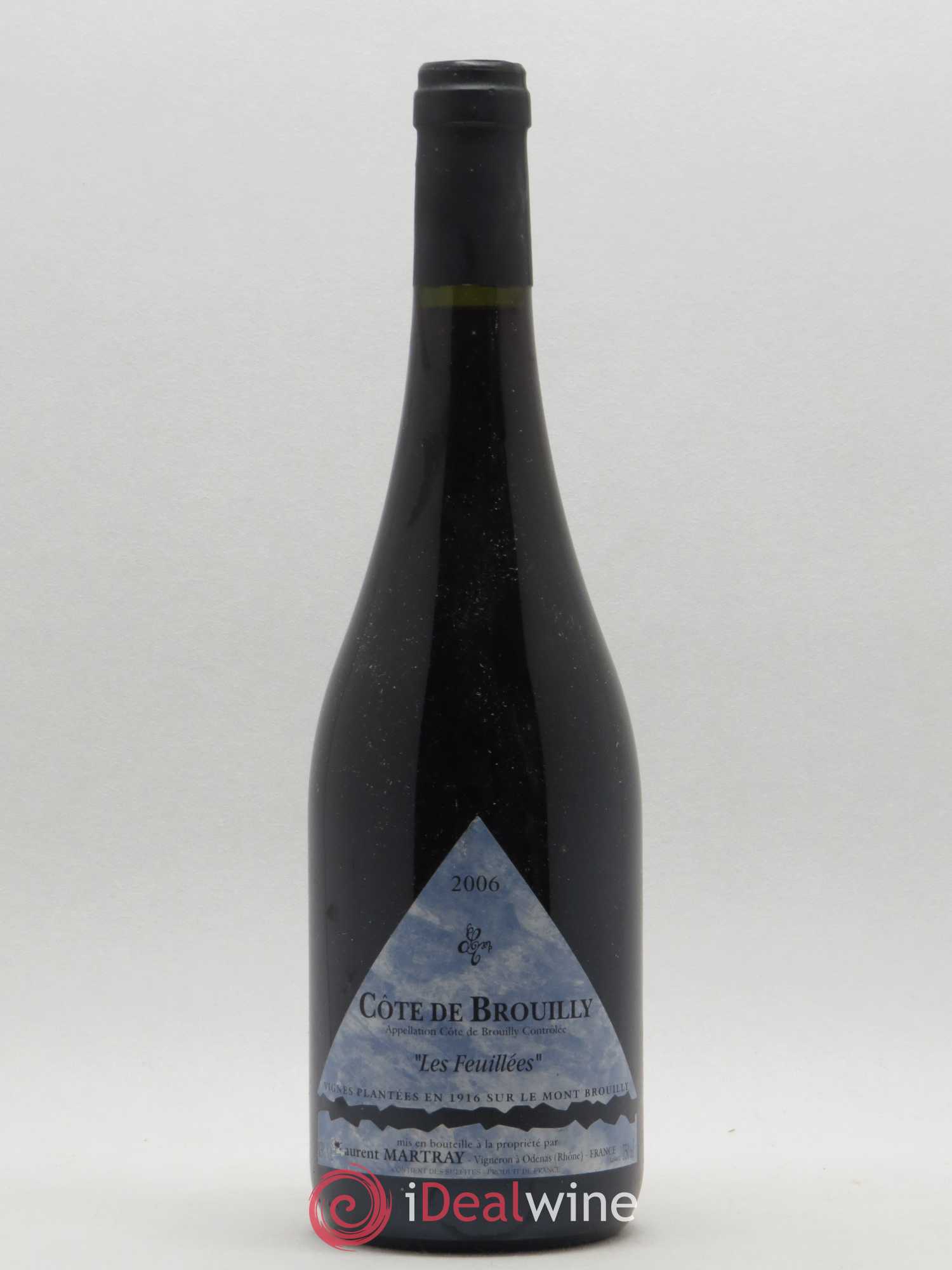 Côte de Brouilly Les Feuillées Laurent Martray 2006 - Posten von 1 Flasche - 0