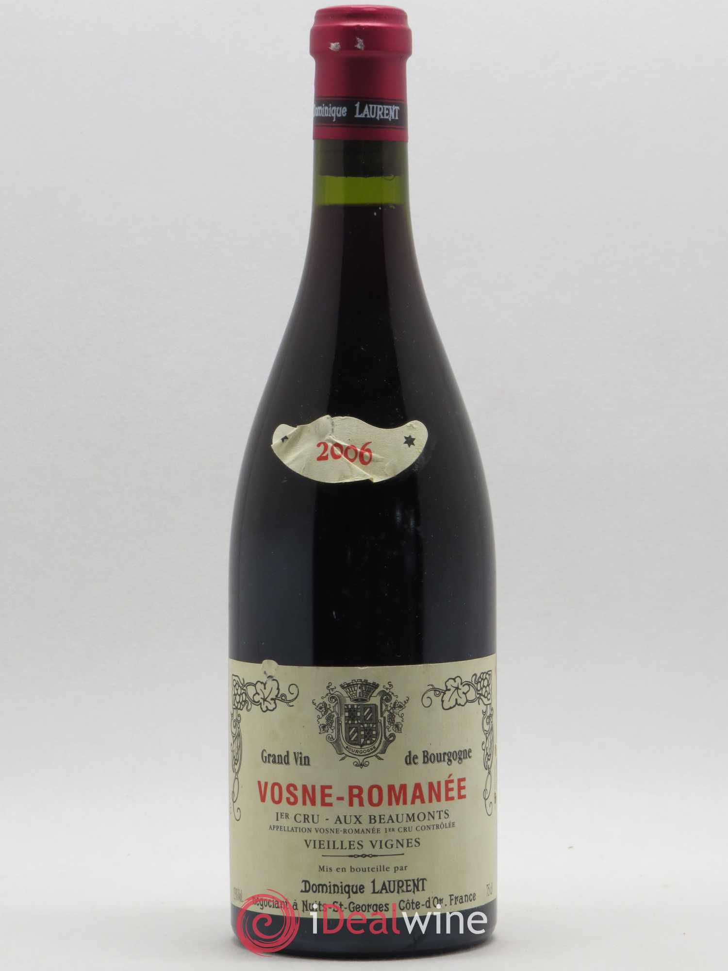 Vosne-Romanée 1er Cru Aux Beaumonts Vieilles Vignes Dominique Laurent Vieilles vignes 2006 - Lot de 1 bouteille - 0