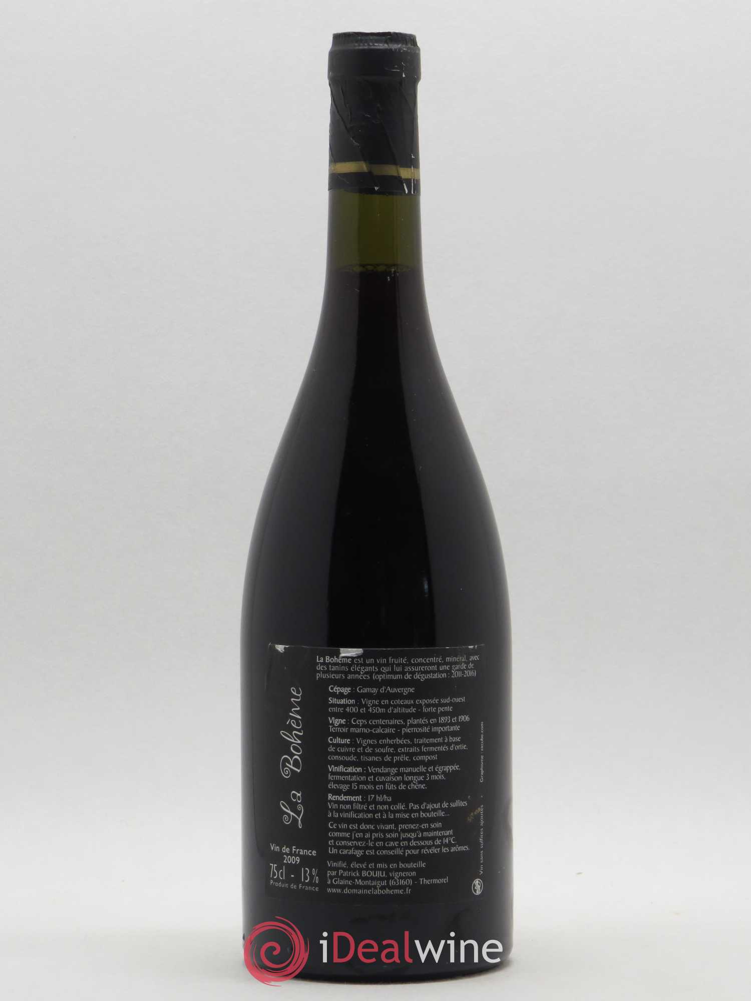 Vin de France La Bohème Patrick Bouju 2009 - Posten von 1 Flasche - 1