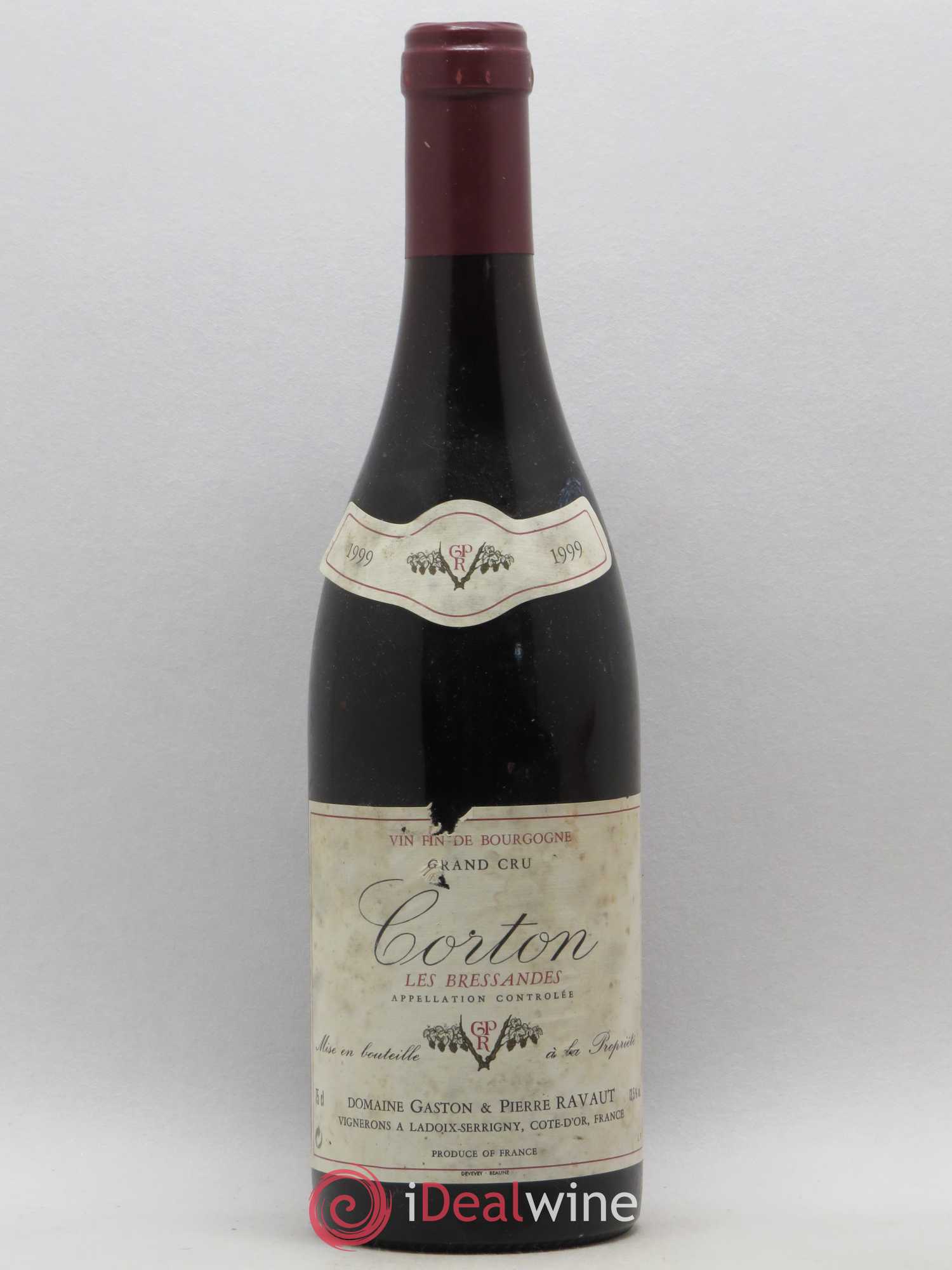 Corton Grand Cru Les Bressandes Gaston Ravaut 1999 - Lot de 1 bouteille - 0