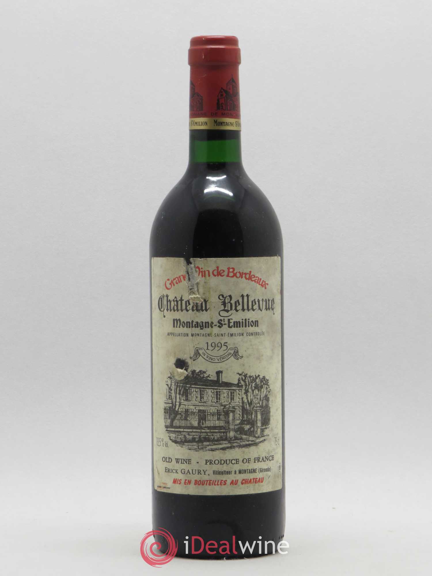 Montagne Saint-Émilion Château Bellevue 1995 - Lot de 1 bouteille - 0