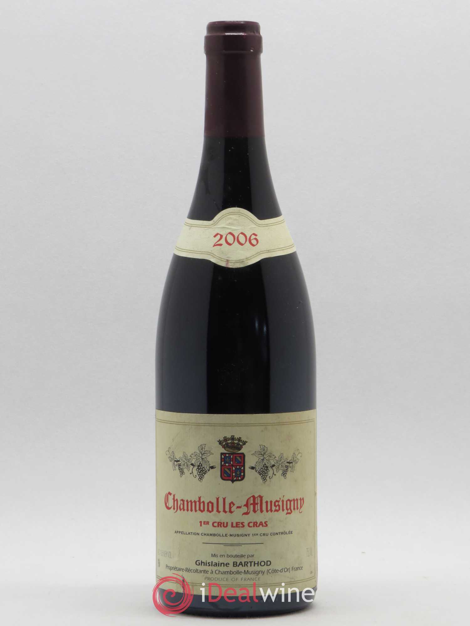 Chambolle-Musigny 1er Cru Les Cras Ghislaine Barthod 2006 - Lot de 1 bouteille - 0