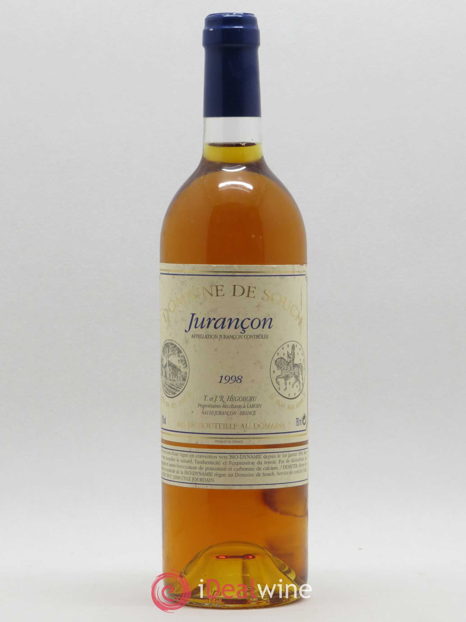 Jurançon Souch (Domaine de) 1998 - Lotto di 1 bottiglia - 0