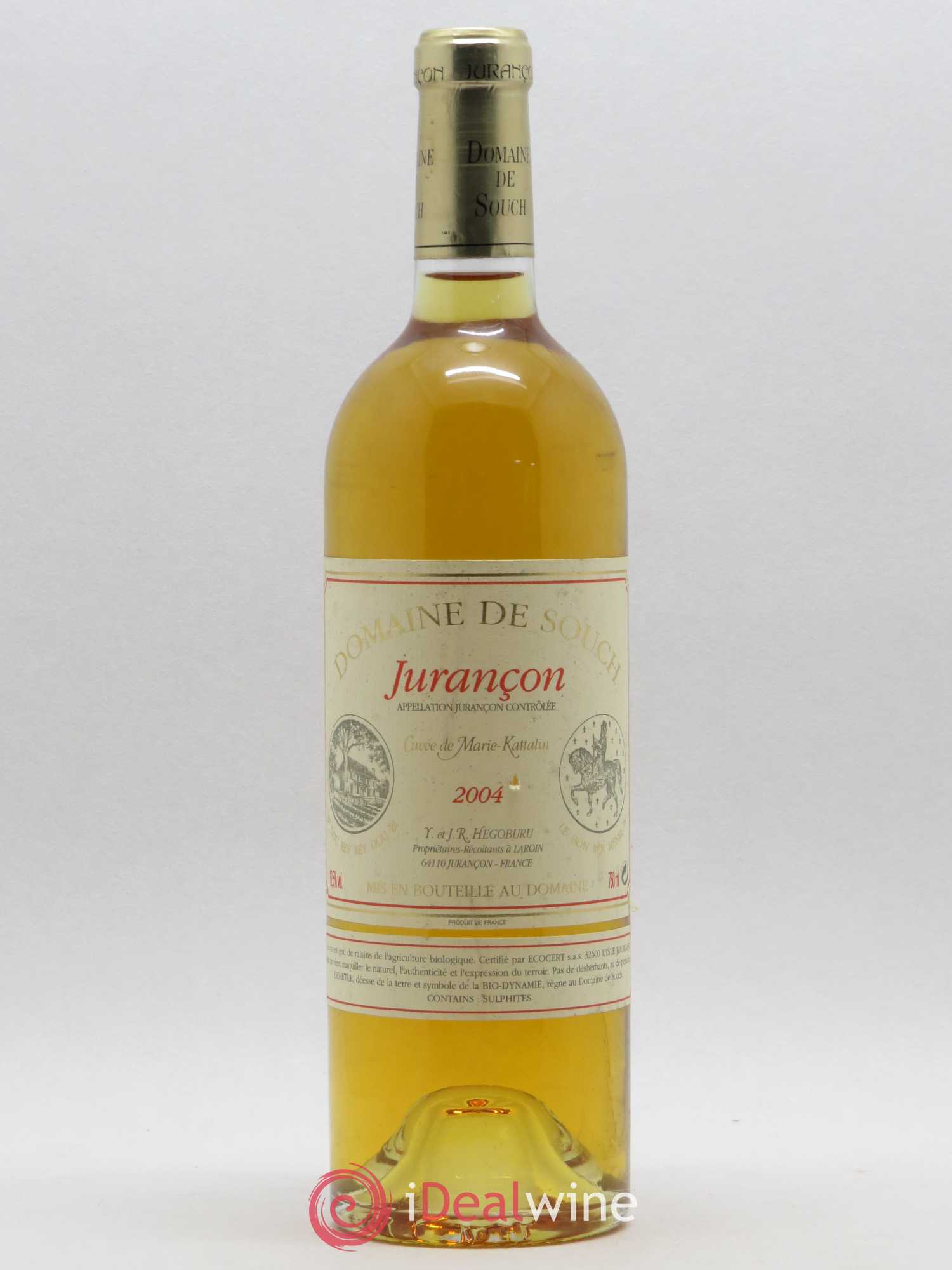 Jurançon Marie Kattalyn Souch (Domaine de) 2004 - Lotto di 1 bottiglia - 0