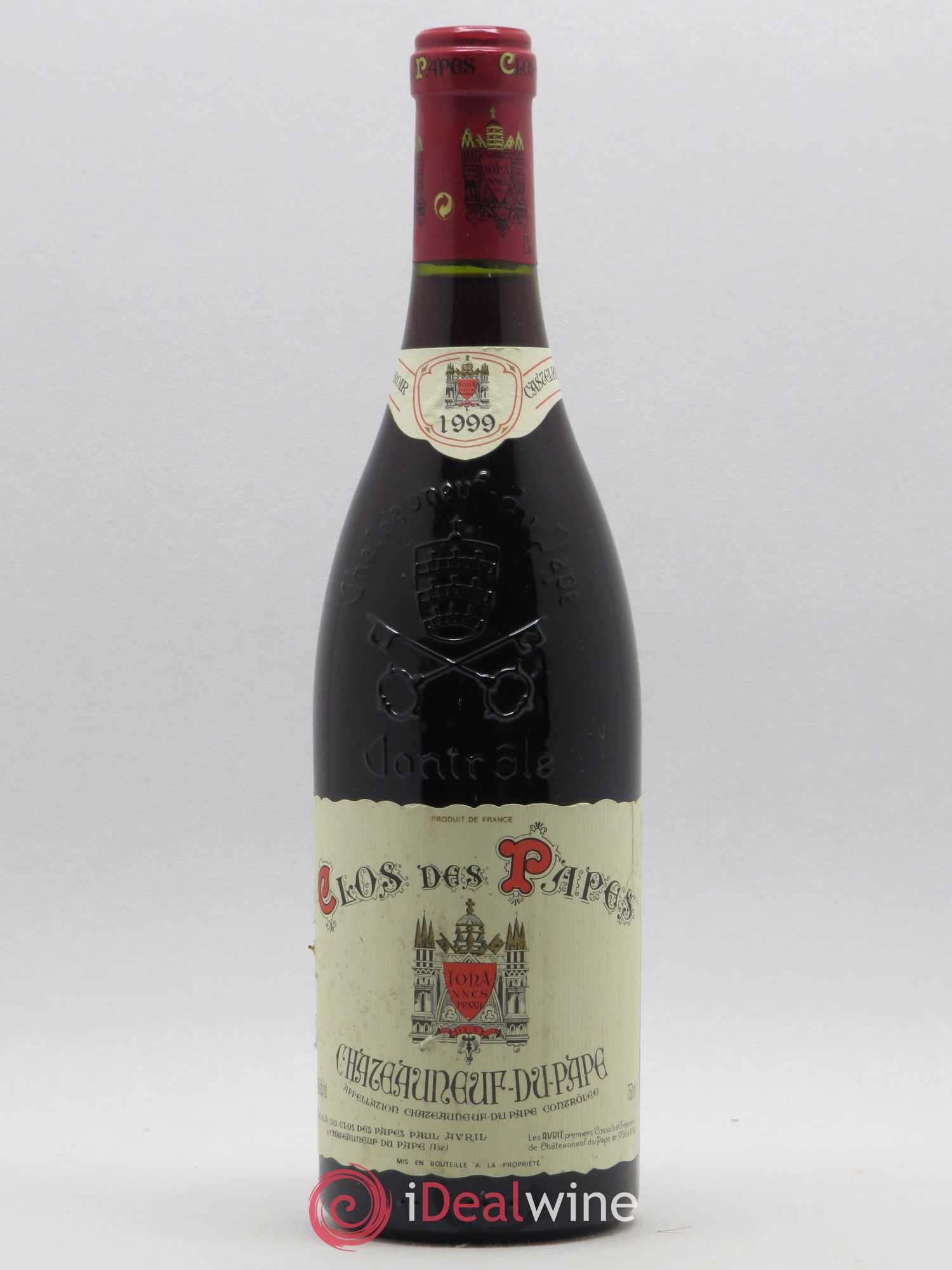 Châteauneuf-du-Pape Clos des Papes - Paul Avril 1999 - Lot de 1 bouteille - 0