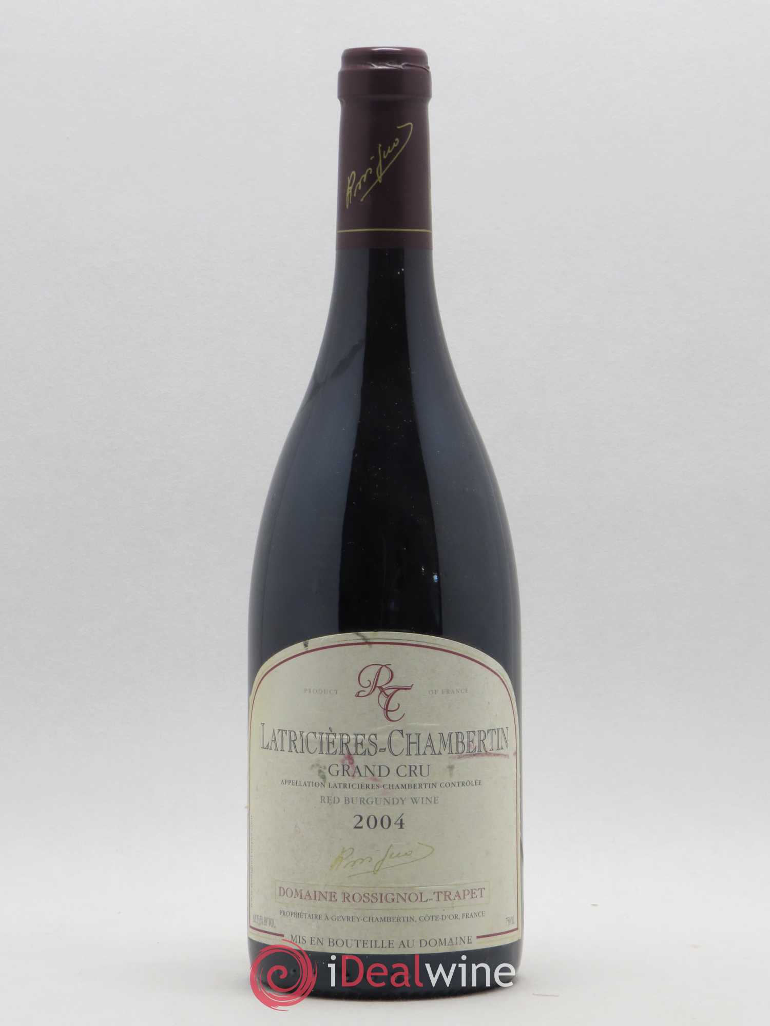 Latricières-Chambertin Grand Cru Rossignol-Trapet (Domaine) 2004 - Lot de 1 bouteille - 0