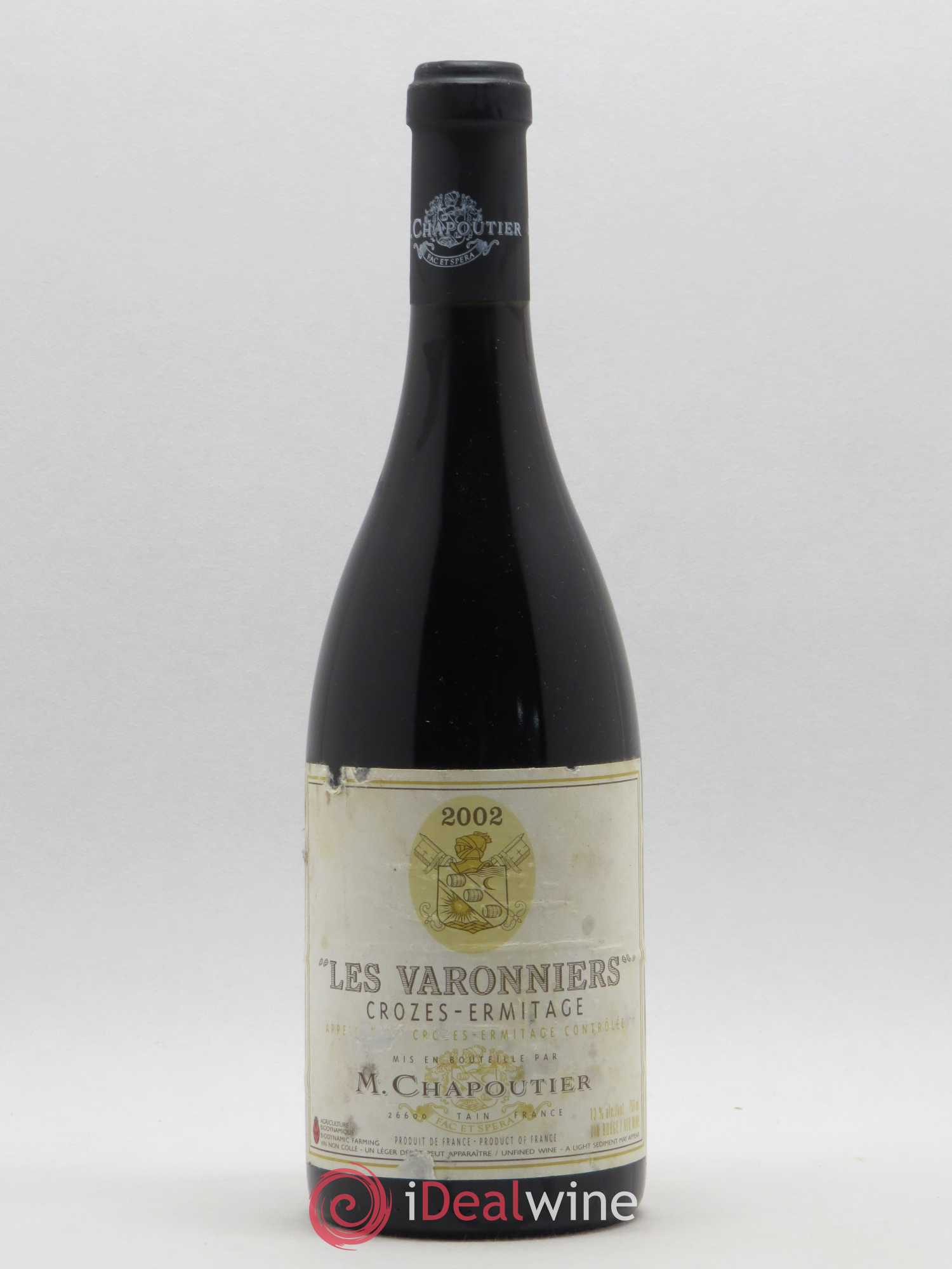 Crozes-Hermitage Les Varonniers Chapoutier 2002 - Lot de 1 bouteille - 0