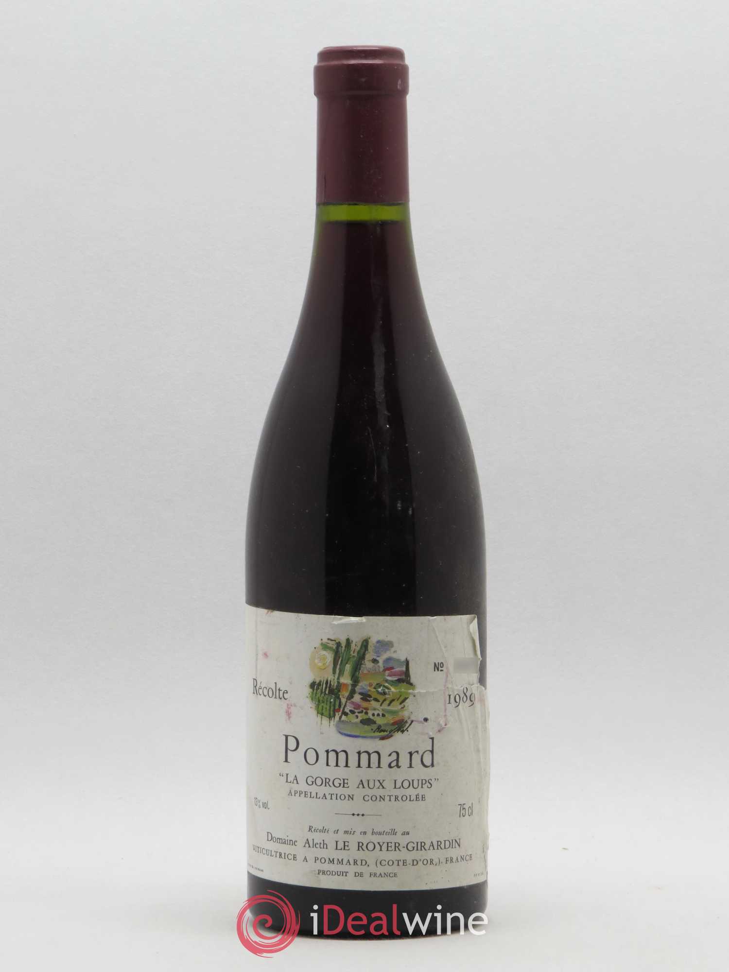 Pommard La Gorge aux loups Aleth Leroyer-Girardin 1989 - Posten von 1 Flasche - 0
