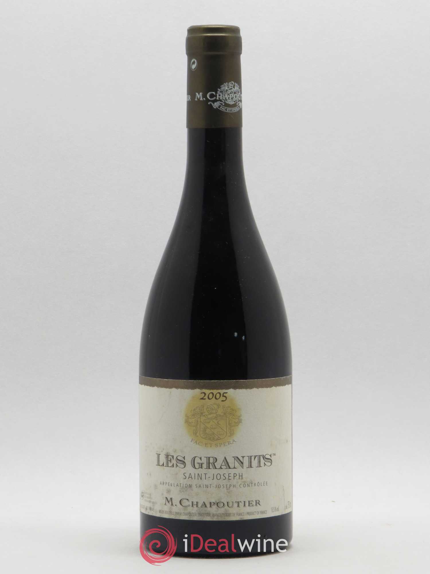 Saint-Joseph Les Granits Chapoutier 2005 - Lot de 1 bouteille - 0
