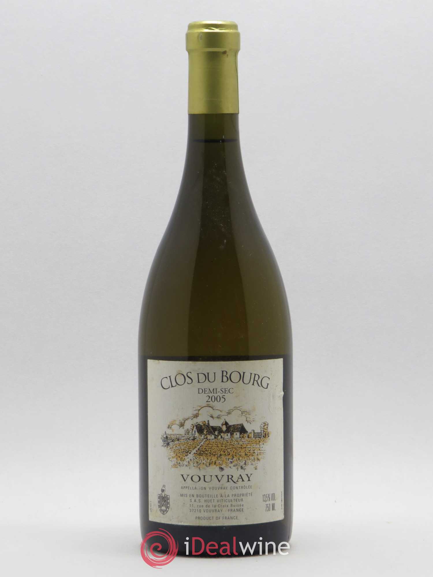 Vouvray Clos du Bourg Demi-Sec Domaine Huet 2005 - Lot de 1 bouteille - 0