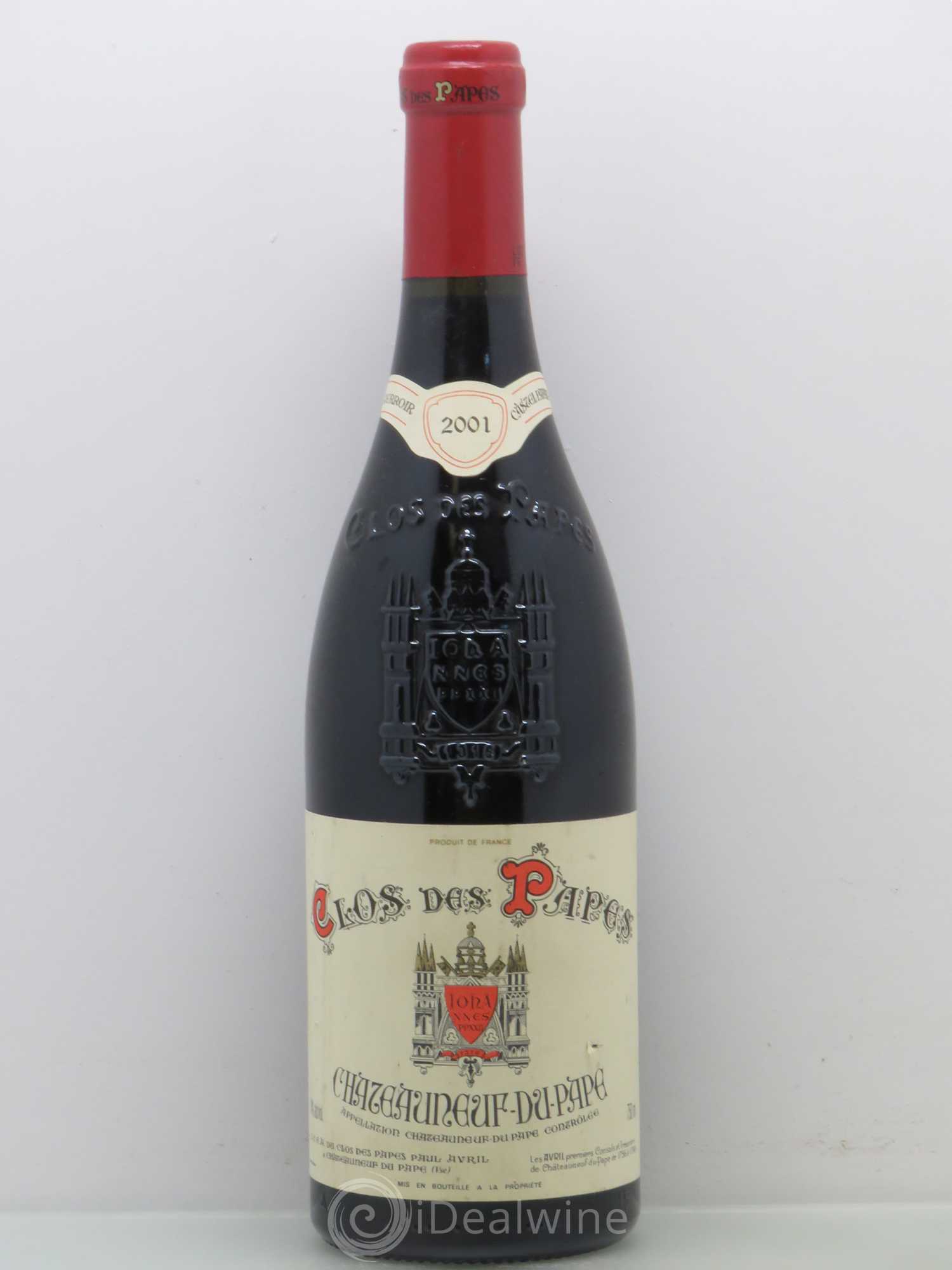 Châteauneuf-du-Pape Clos des Papes - Paul Avril 2001 - Lot de 1 bouteille - 0