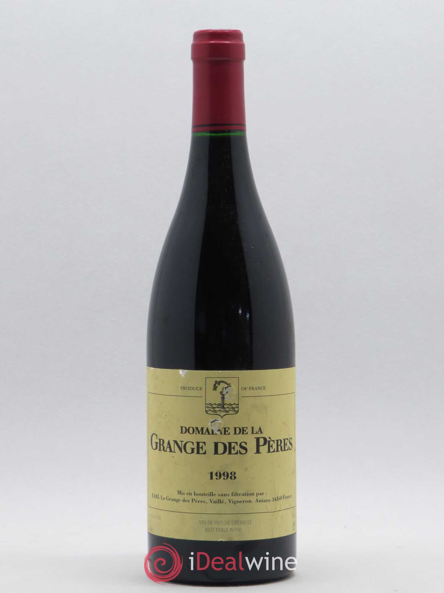 Pays d'Hérault Grange des Pères Laurent Vaillé 1998 - Lot de 1 bouteille - 0