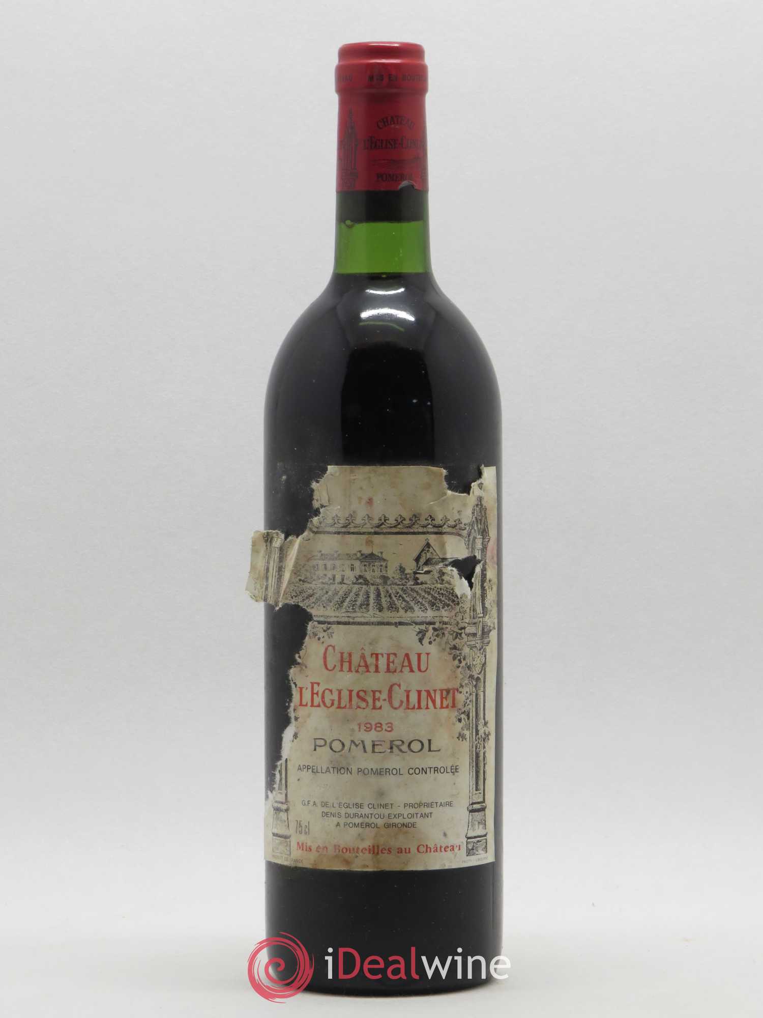 Château l' Église Clinet 1983 - Lot de 1 bouteille - 0