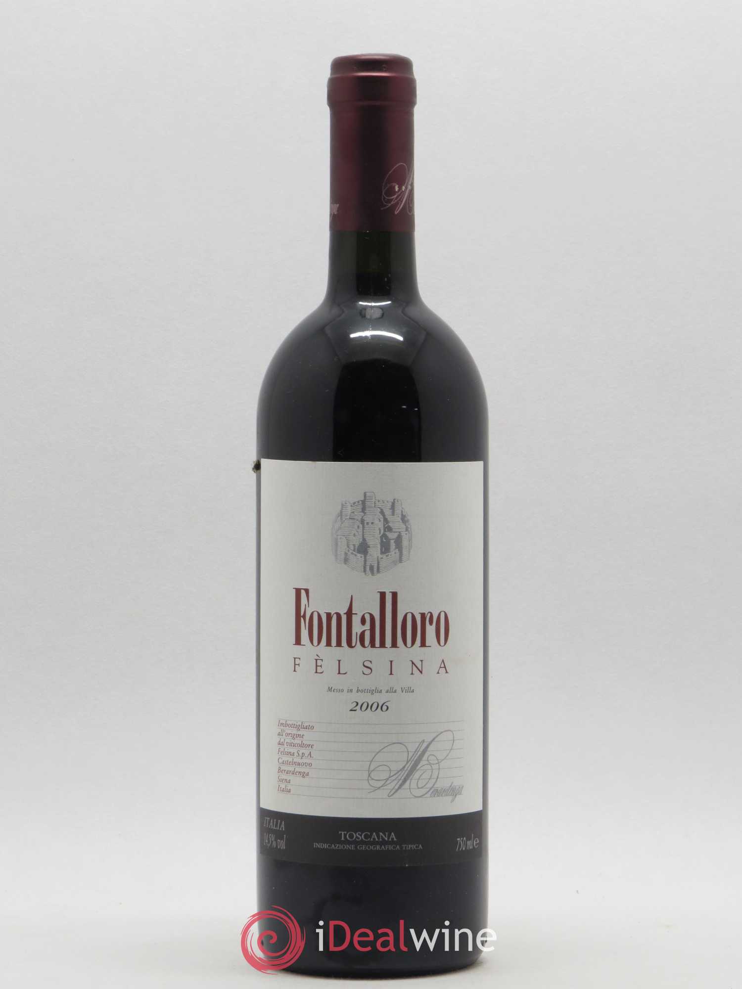 Toscana IGT Fontalloro Felsina 2006 - Lot de 1 bouteille - 0