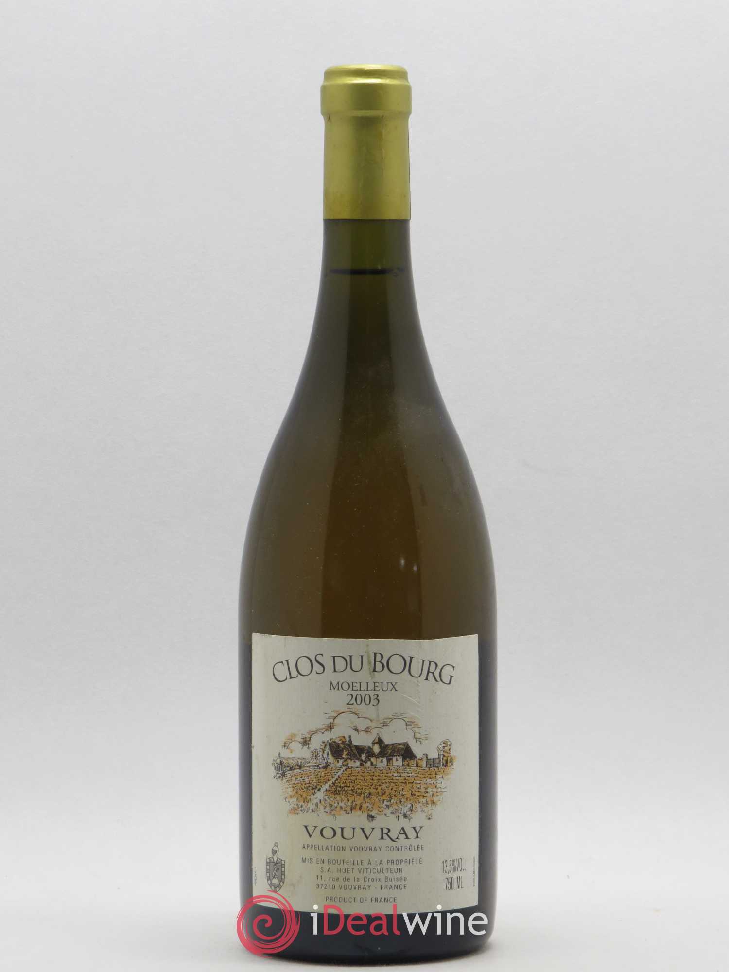 Vouvray Clos du Bourg Moelleux Domaine Huet 2003 - Lotto di 1 bottiglia - 0