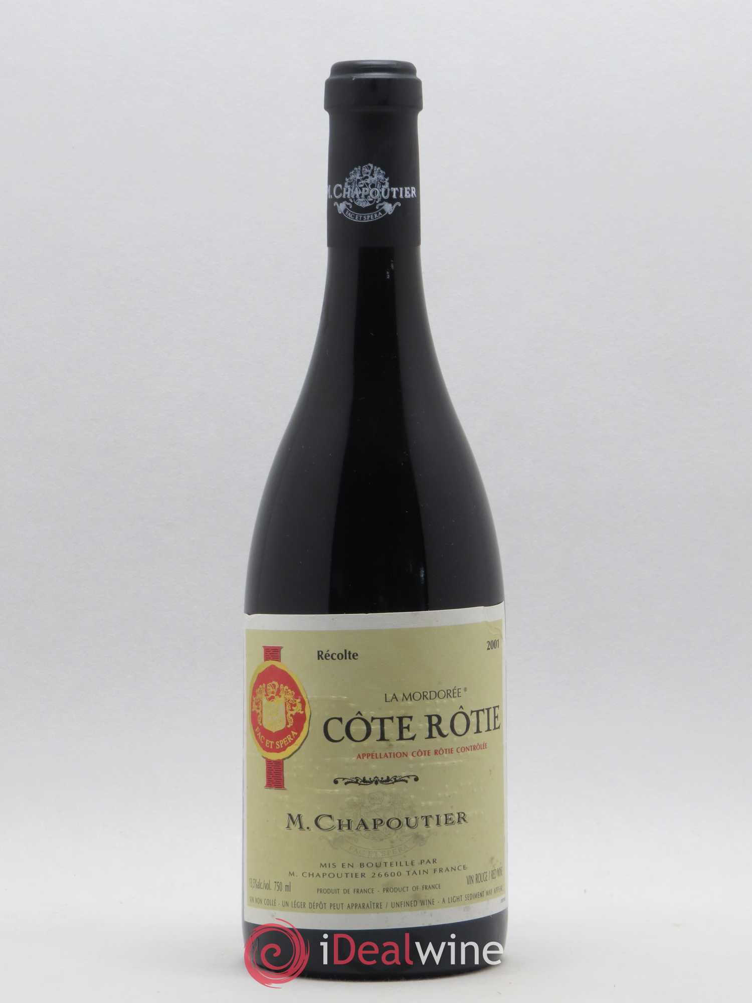Côte-Rôtie La Mordorée Chapoutier 2001 - Lot de 1 bouteille - 0