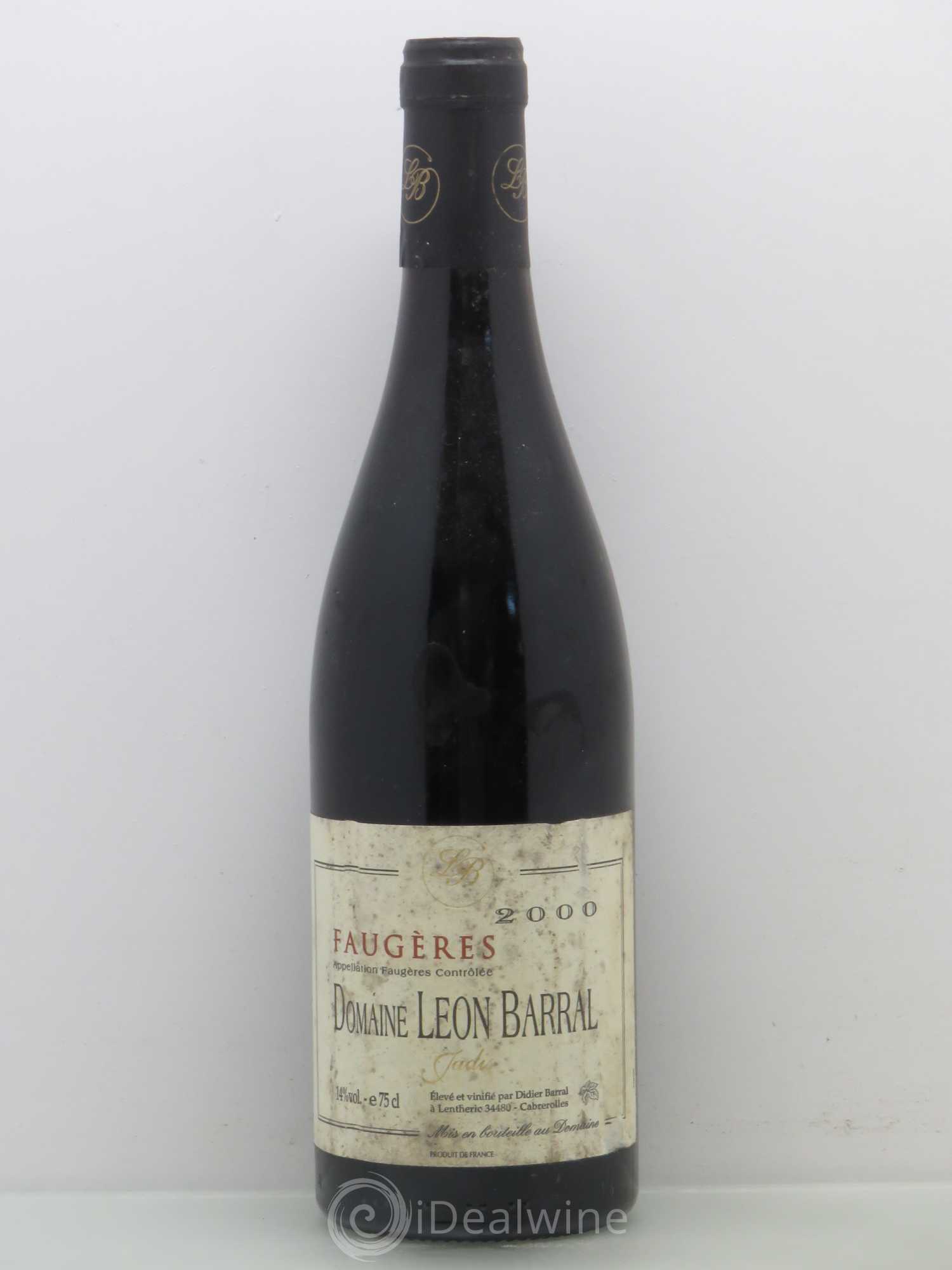 Faugères Jadis Domaine Léon Barral 2000 - Lot de 1 bouteille - 0