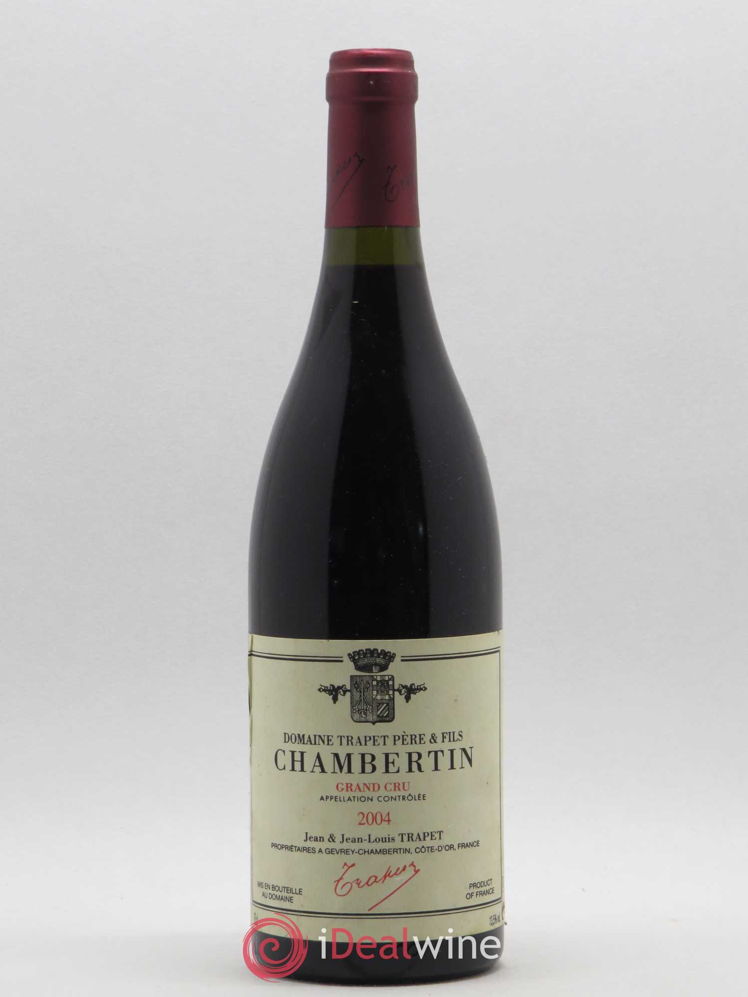 Chambertin Grand Cru Domaine Trapet 2004 - Lot de 1 bouteille - 0
