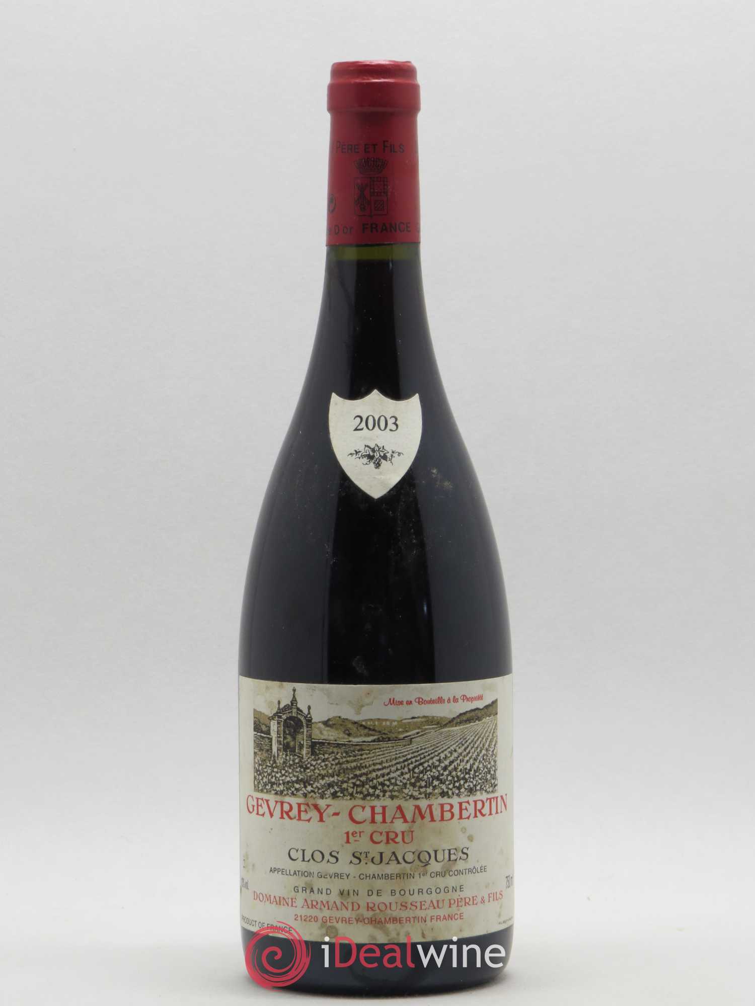 Gevrey-Chambertin 1er Cru Clos Saint-Jacques Armand Rousseau (Domaine) 2003 - Lot de 1 bouteille - 0