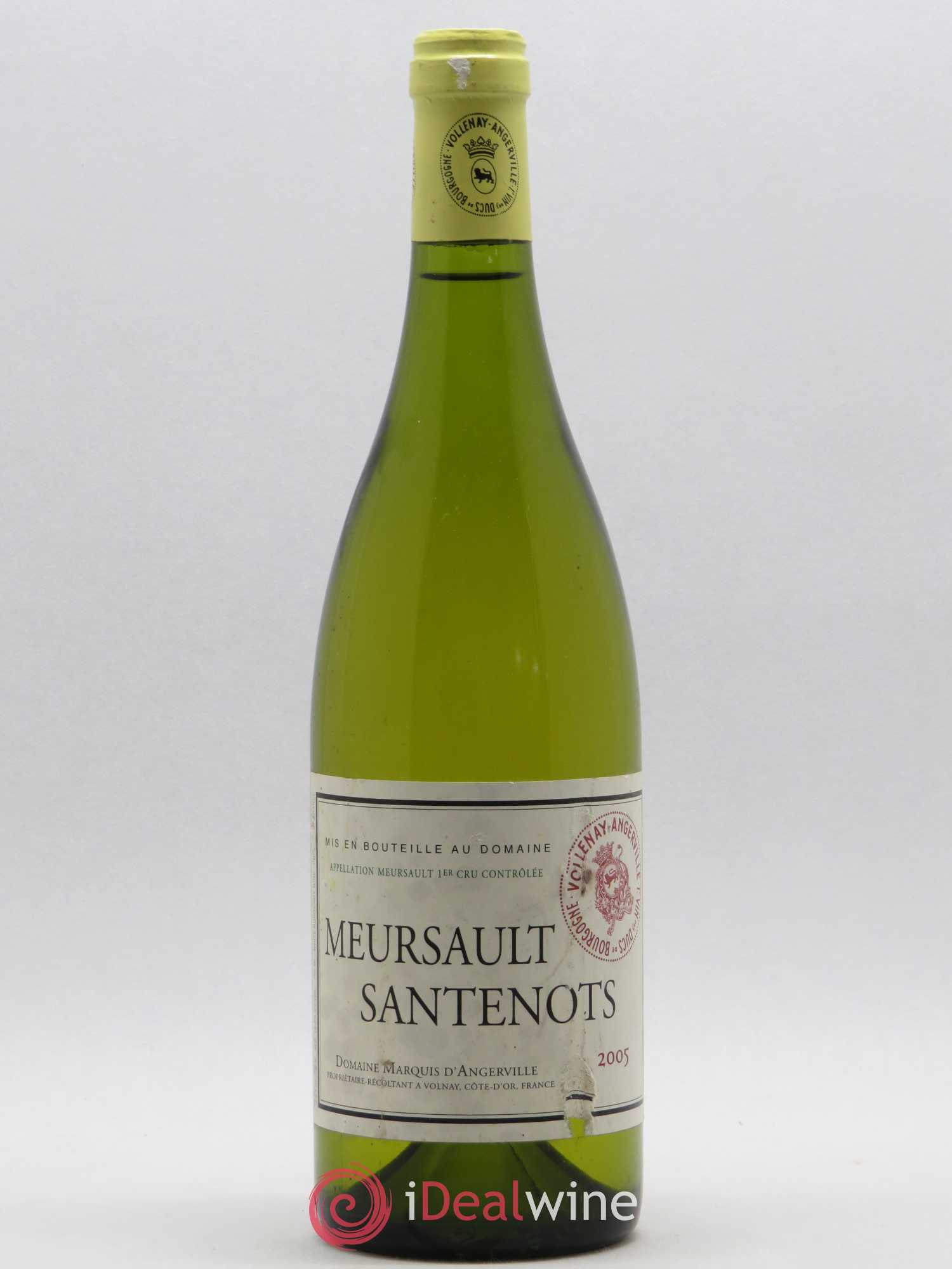 Meursault 1er Cru Santenots Marquis d'Angerville (Domaine) 2005 - Lot de 1 bouteille - 0