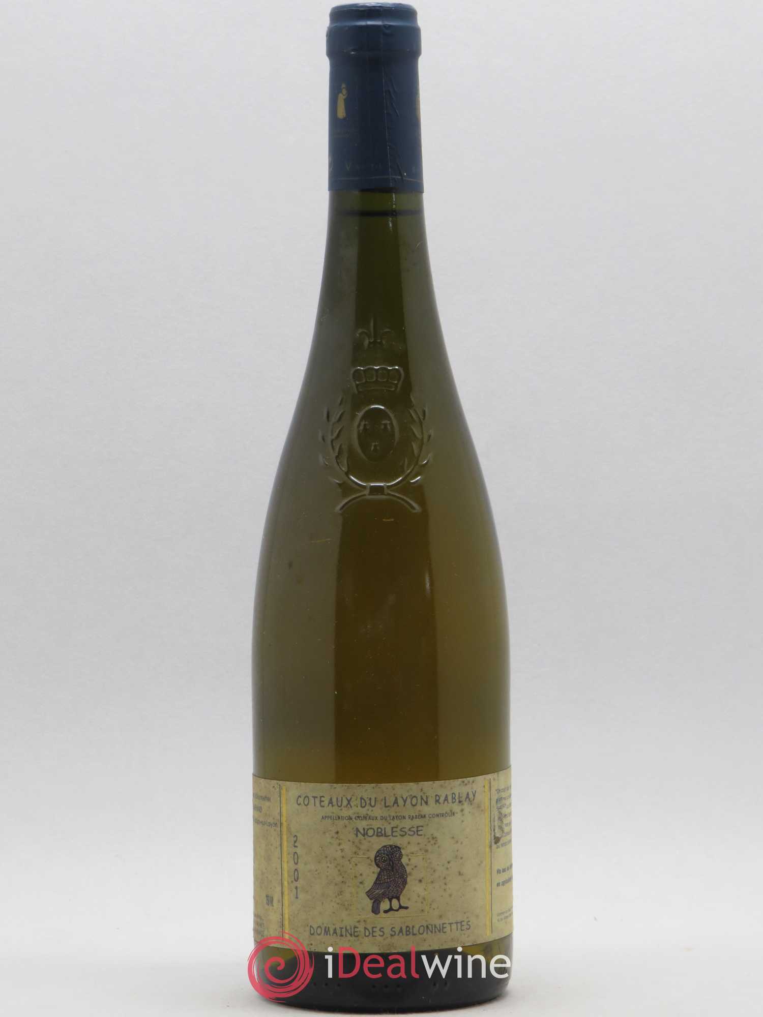 Coteaux du Layon Rablay Noblesse Domaine des Sablonnettes J.Menard 2001 - Posten von 1 Flasche - 0