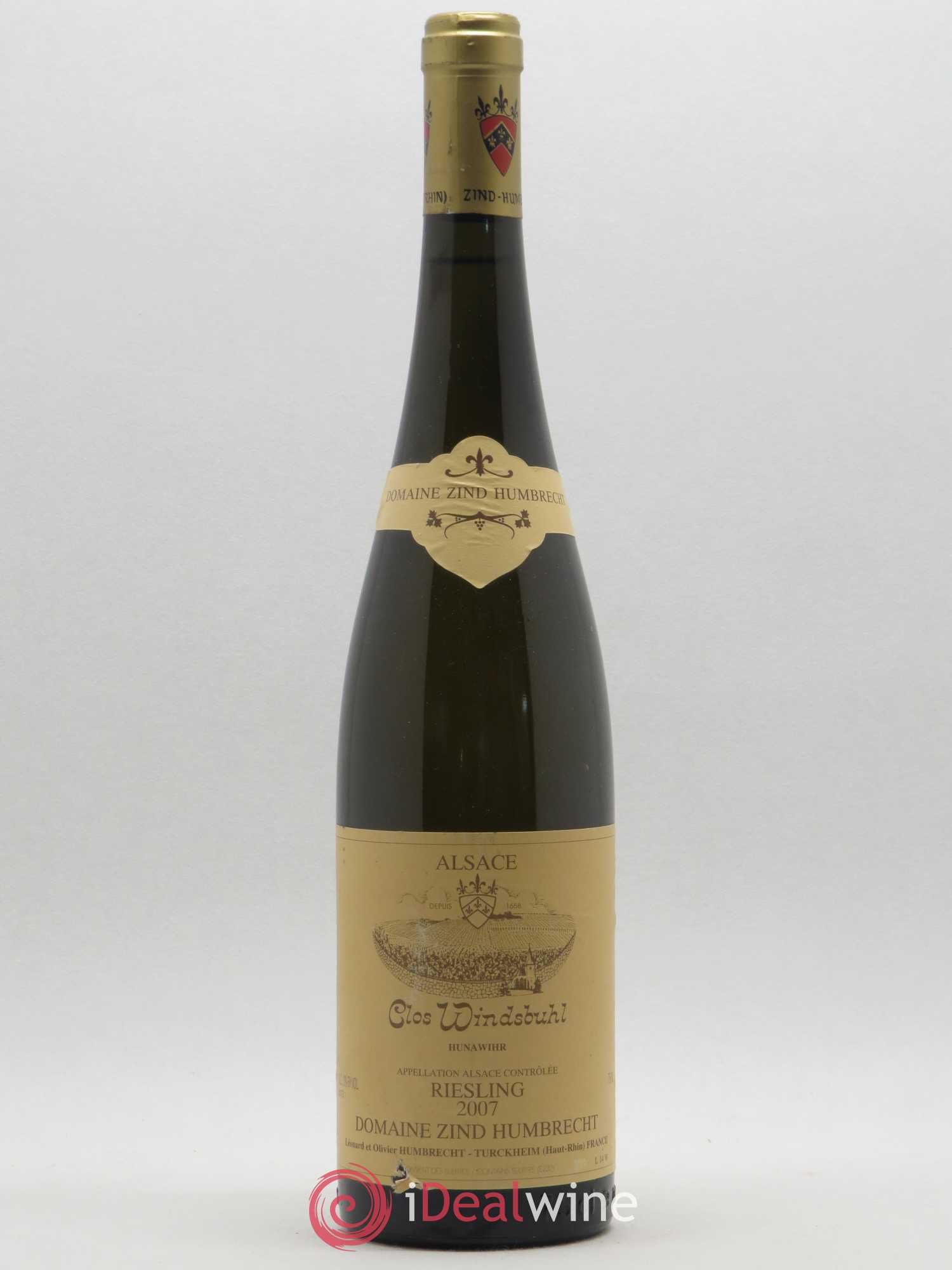 Alsace Riesling Clos Windsbuhl Zind-Humbrecht (Domaine) 2007 - Lot de 1 bouteille - 0